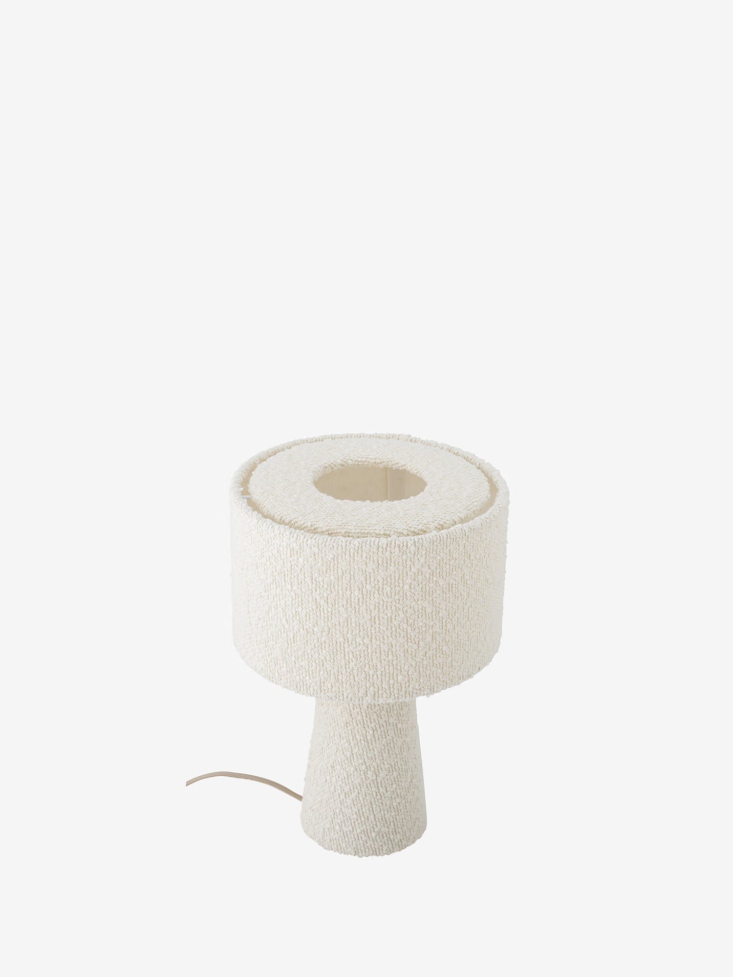 Emmie lámpara de mesa de bouclé – Estilo acogedor
