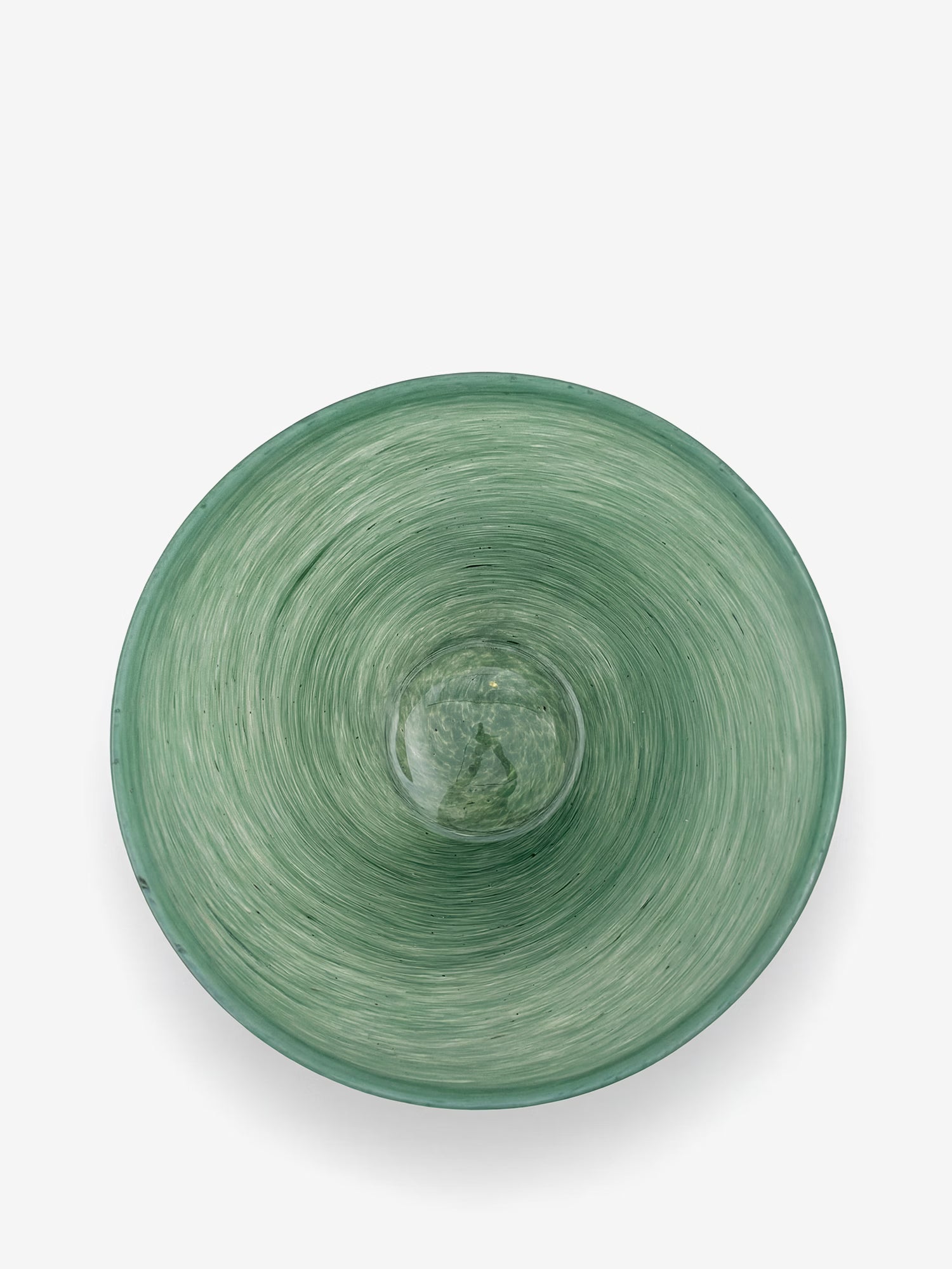 Esmeralda cuenco de vidrio soplado verde Ø25 cm