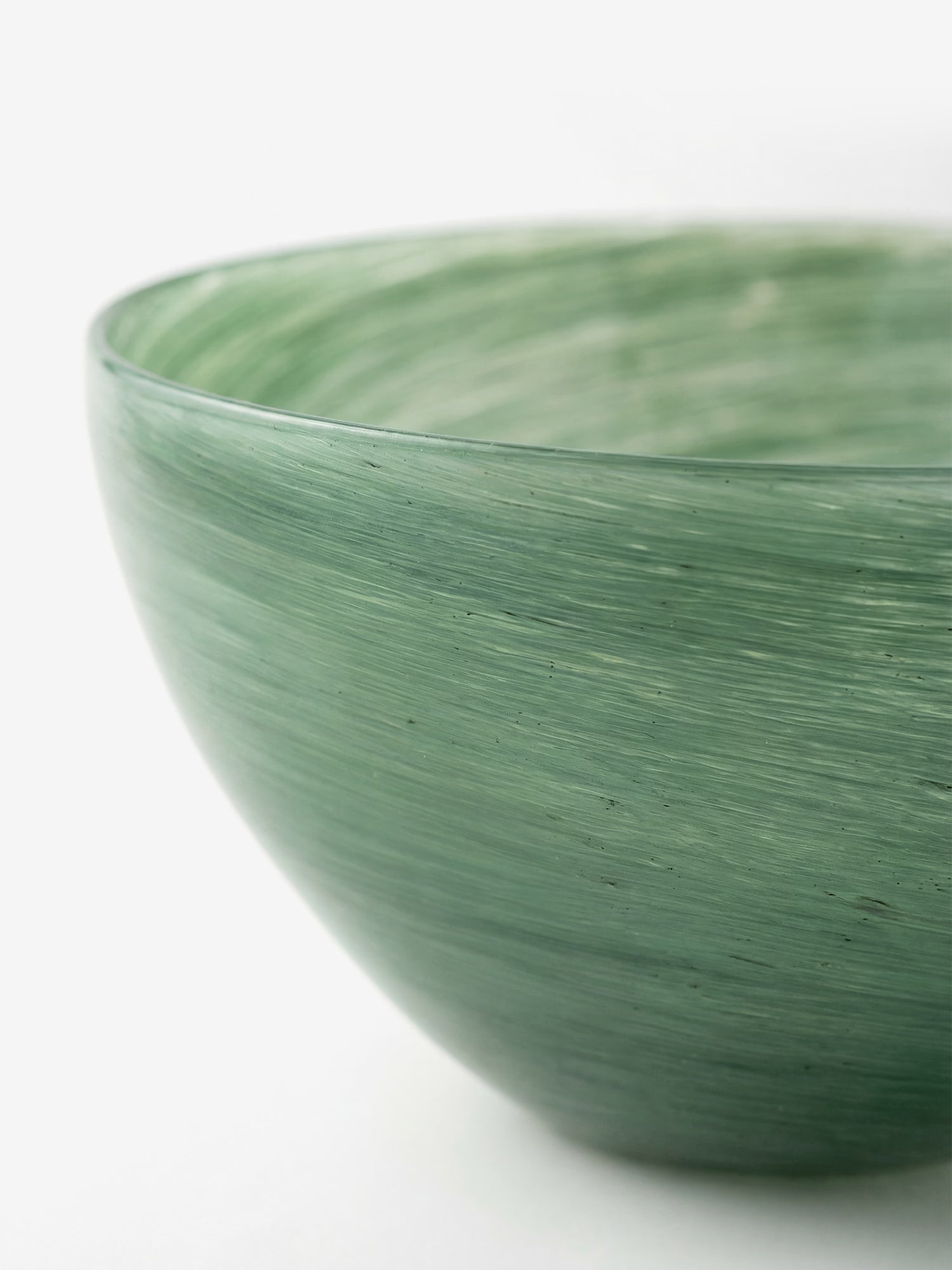 Esmeralda cuenco de vidrio soplado verde Ø25 cm
