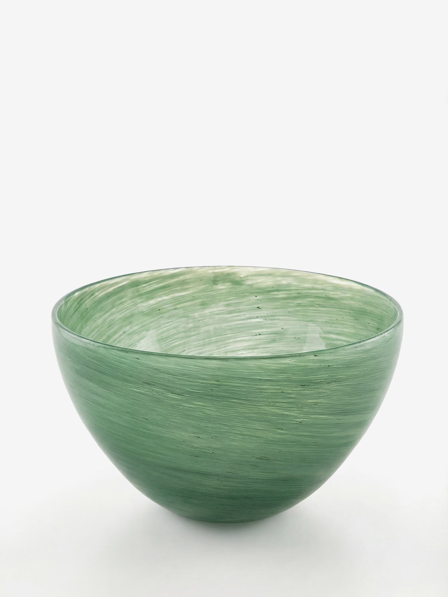 Esmeralda cuenco de vidrio soplado verde Ø25 cm