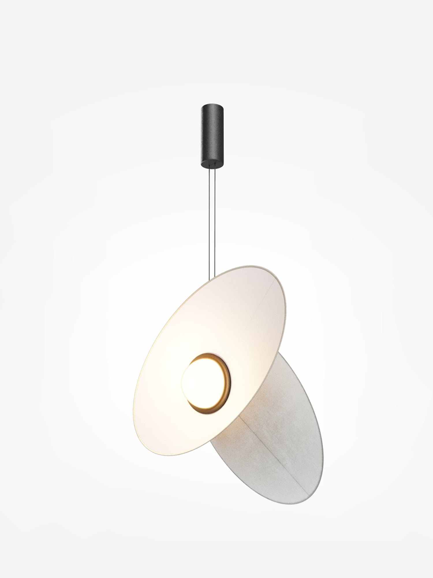Evolution Suspension design LED avec abat-jour orientable en tissu en 3 couleurs
