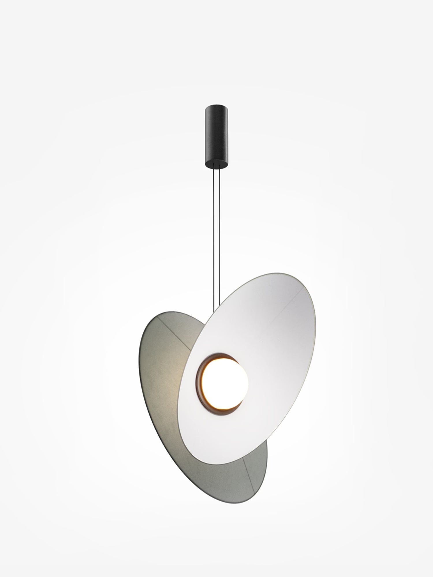 Evolution Suspension design LED avec abat-jour orientable en tissu en 3 couleurs