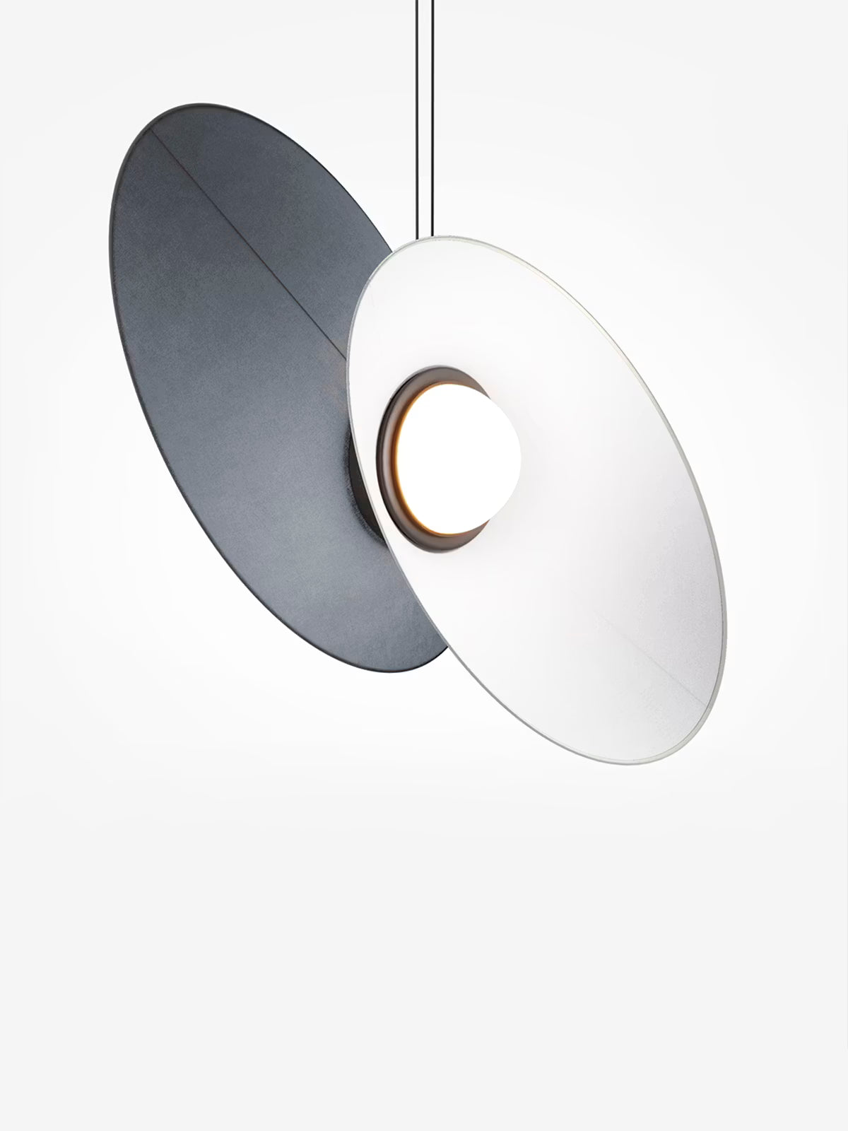 Evolution Suspension design LED avec abat-jour orientable en tissu en 3 couleurs