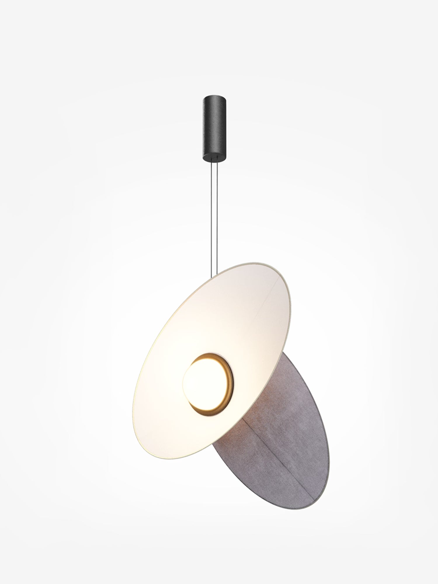 Evolution Suspension design LED avec abat-jour orientable en tissu en 3 couleurs