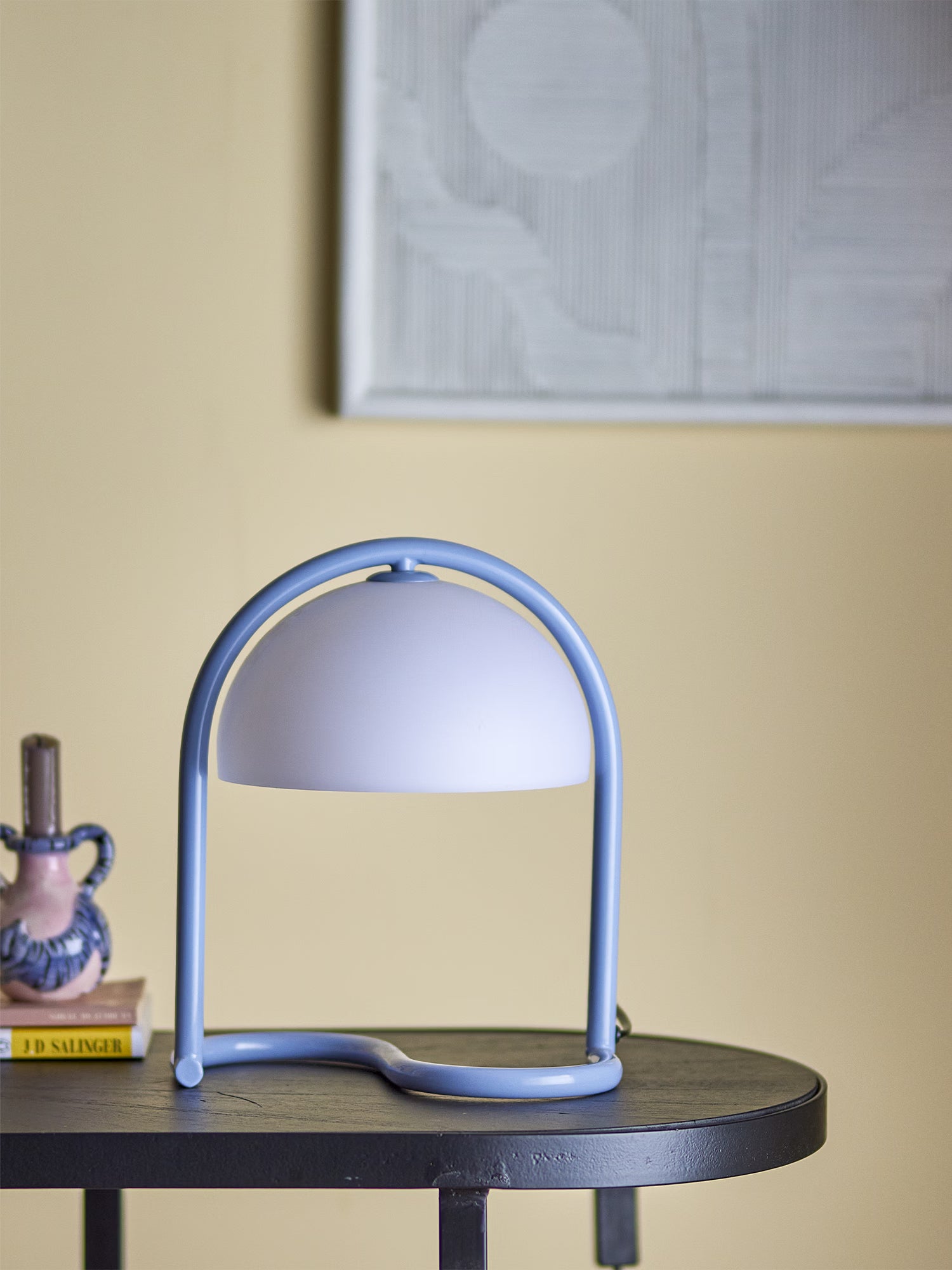 Favour Lampe de table moderne bleue en acrylique