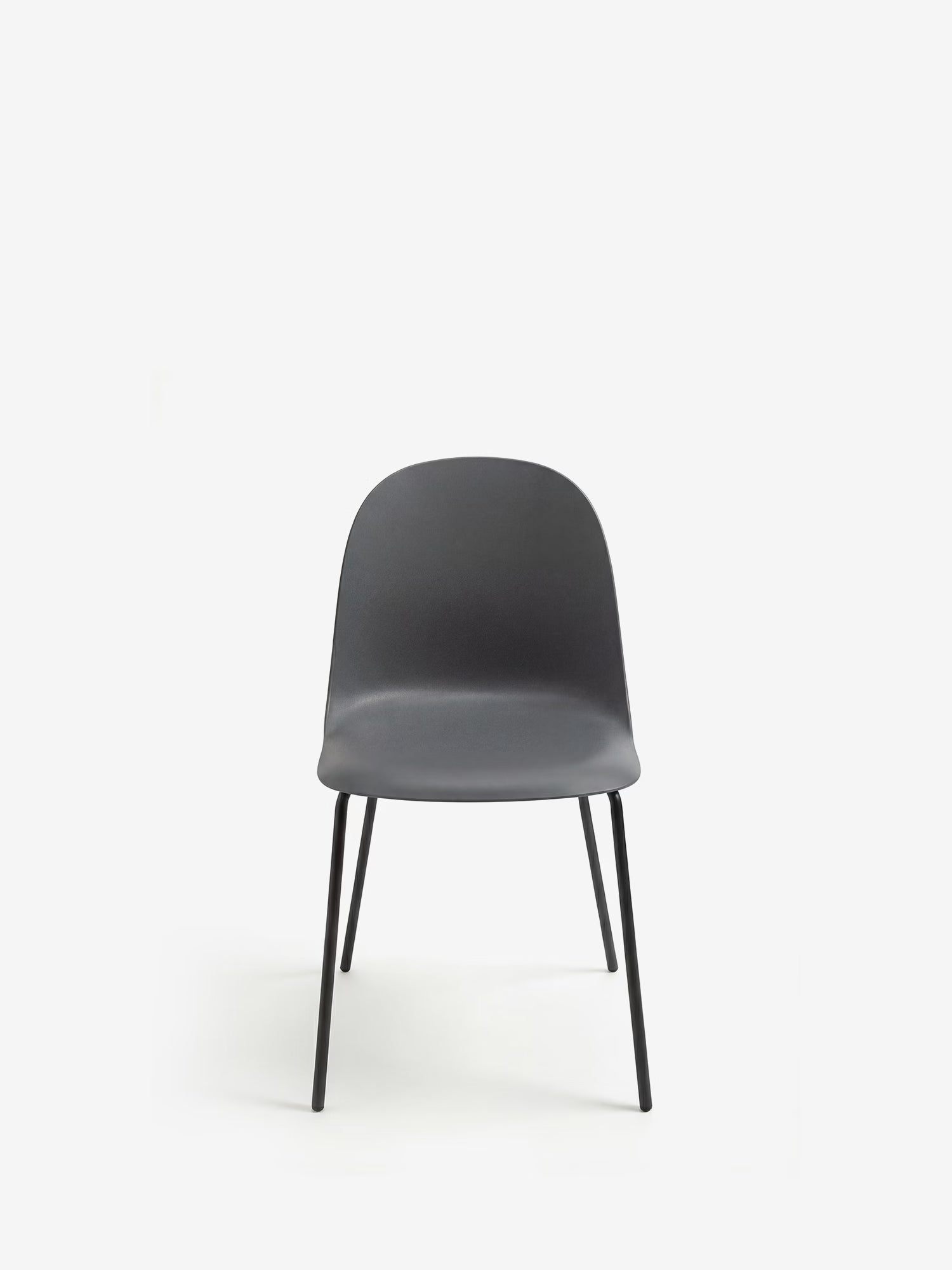 Fox Silla de polipropileno con estructura de metal a juego