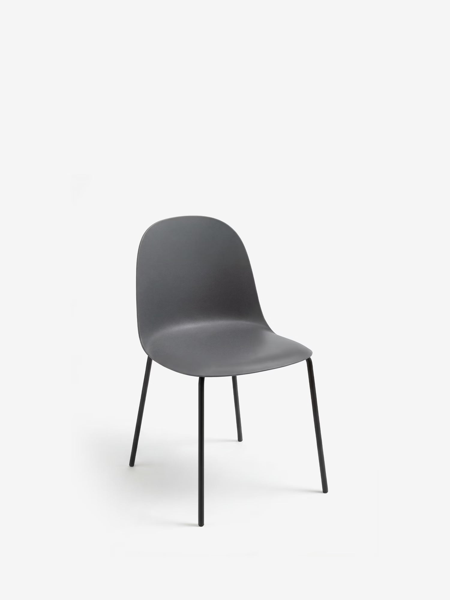 Fox Silla de polipropileno con estructura de metal a juego