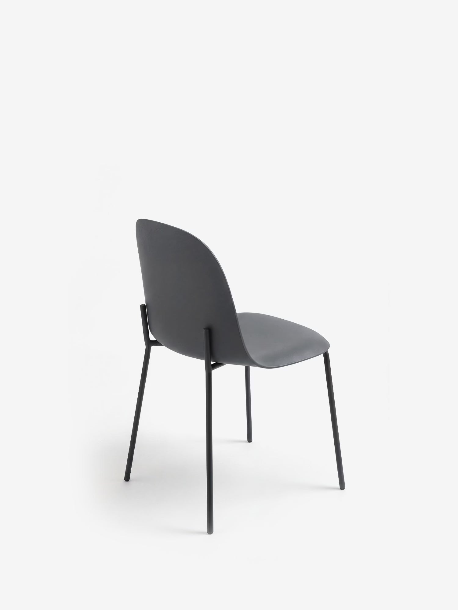 Fox Silla de polipropileno con estructura de metal a juego