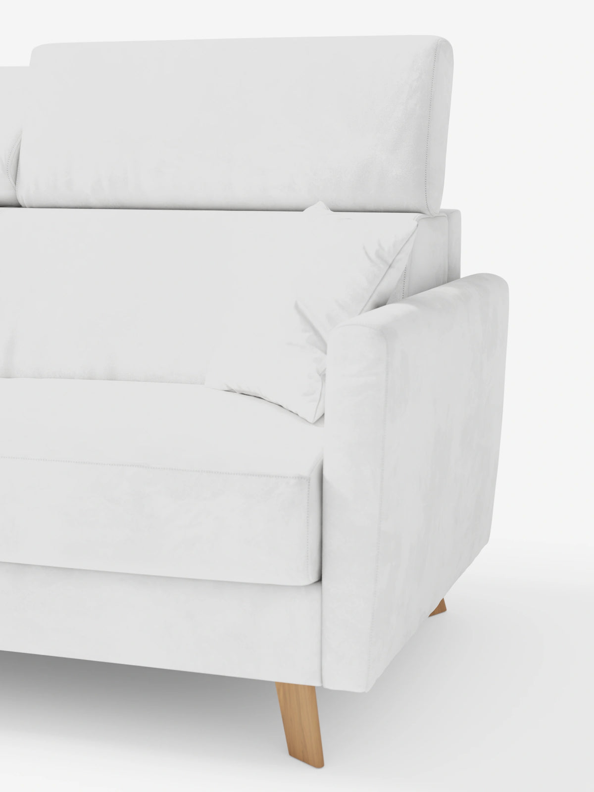 Francy sofá cama de 2 y 3 plazas con reposacabezas reclinables y colchón H14 cm en tejido antimanchas