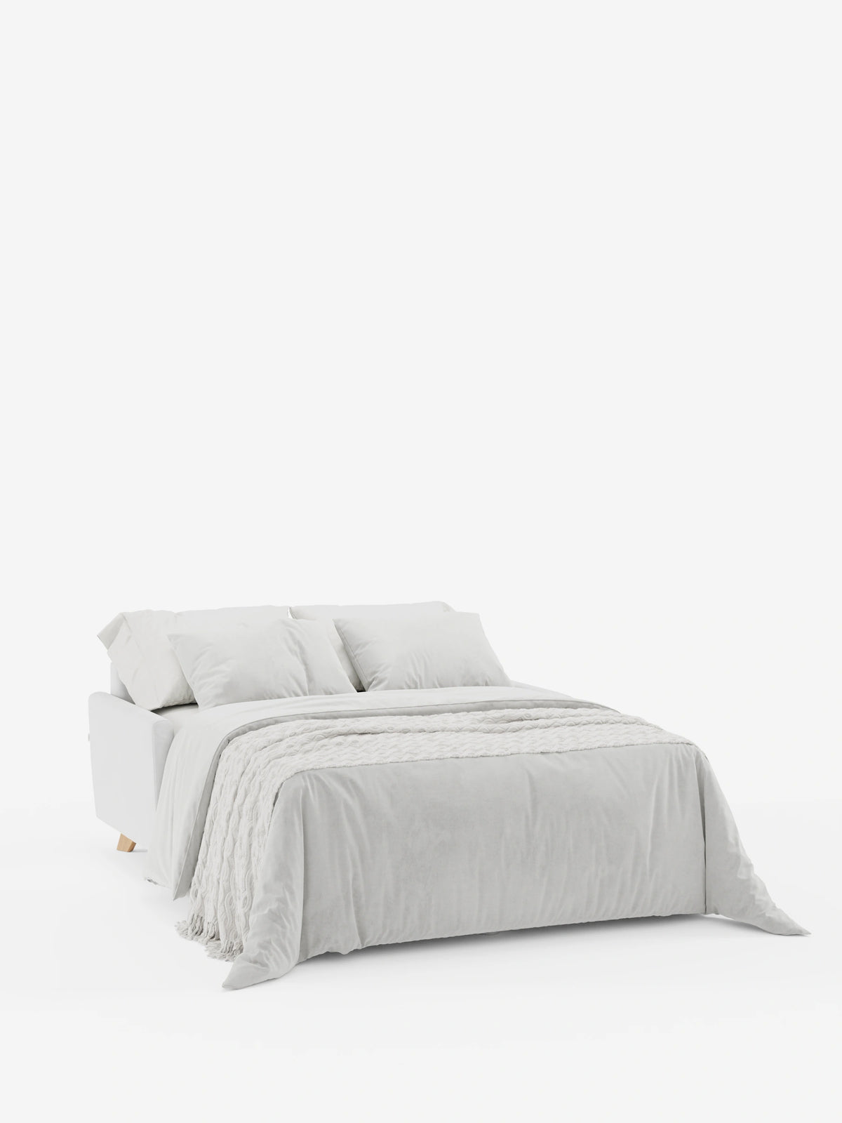 Francy sofá cama de 2 y 3 plazas con reposacabezas reclinables y colchón H14 cm en tejido antimanchas