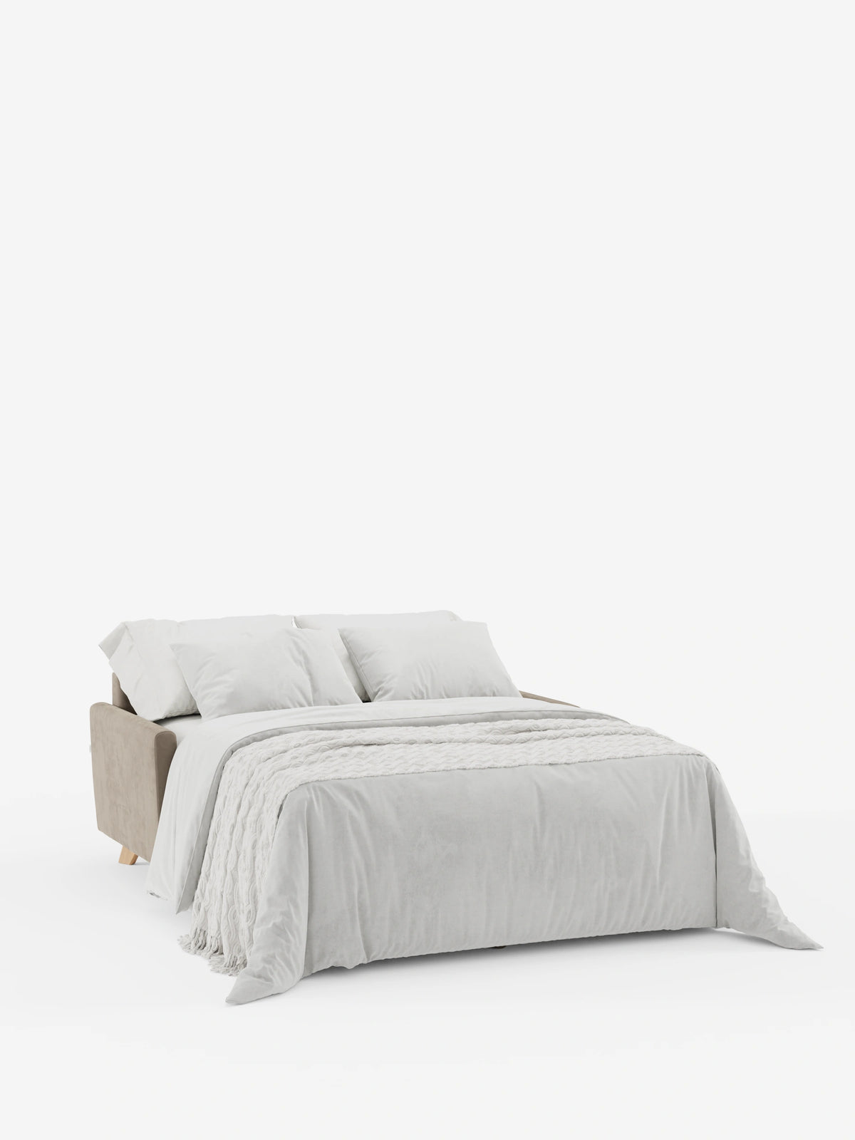 Francy sofá cama de 2 y 3 plazas con reposacabezas reclinables y colchón H14 cm en tejido antimanchas