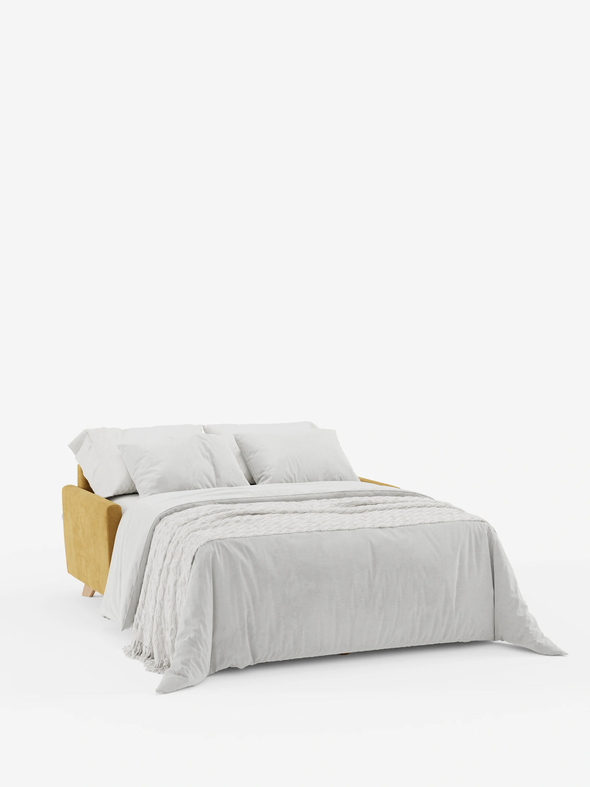 Francy sofá cama de 2 y 3 plazas con reposacabezas reclinables y colchón H14 cm en tejido antimanchas