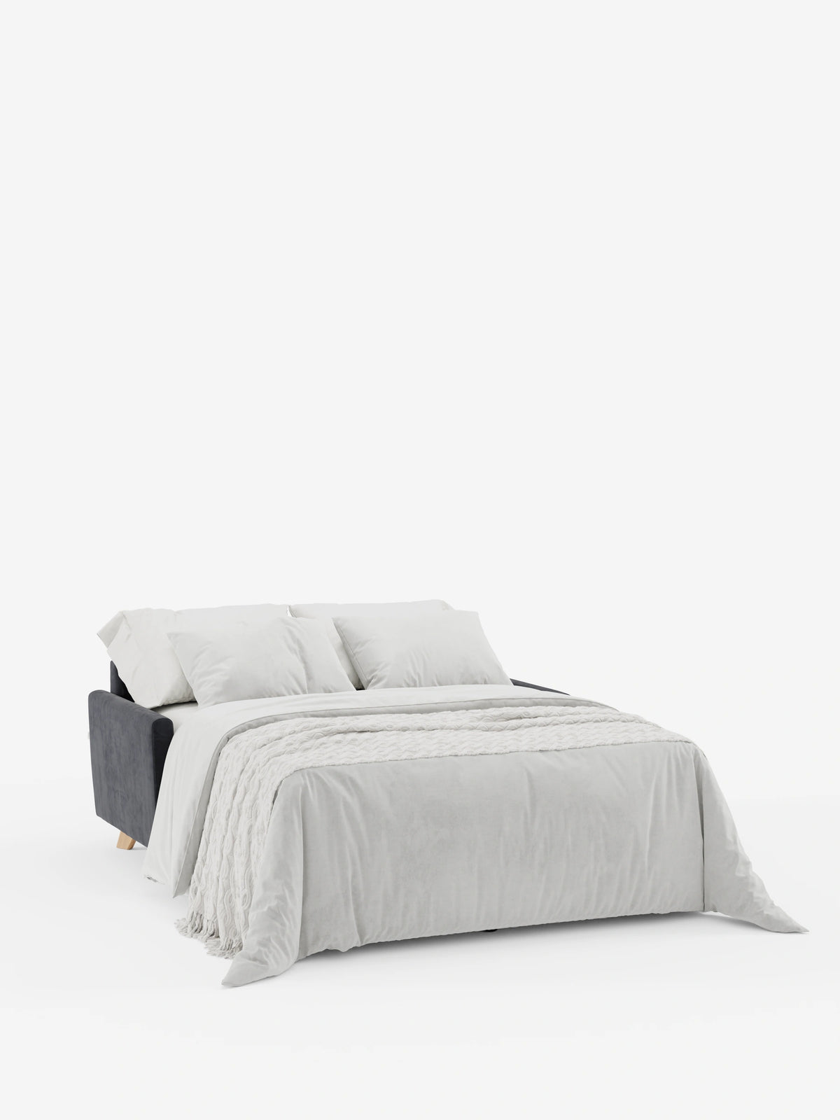 Francy sofá cama de 2 y 3 plazas con reposacabezas reclinables y colchón H14 cm en tejido antimanchas