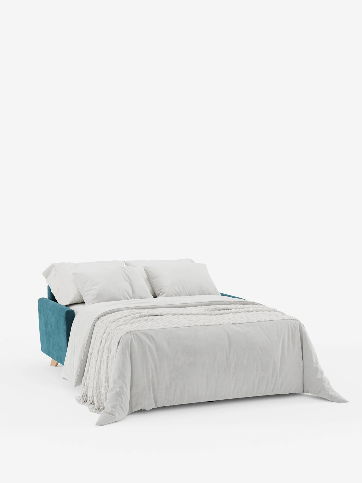 Francy sofá cama de 2 y 3 plazas con reposacabezas reclinables y colchón H14 cm en tejido antimanchas