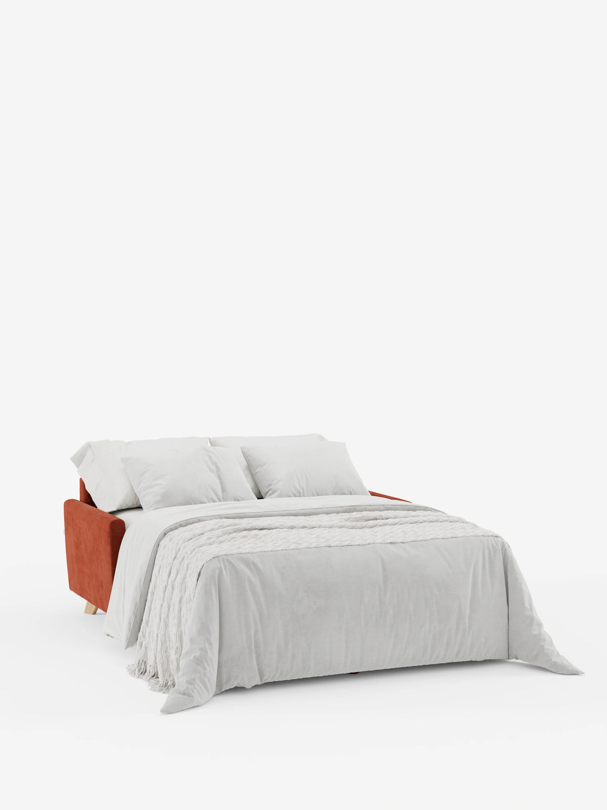 Francy sofá cama de 2 y 3 plazas con reposacabezas reclinables y colchón H14 cm en tejido antimanchas