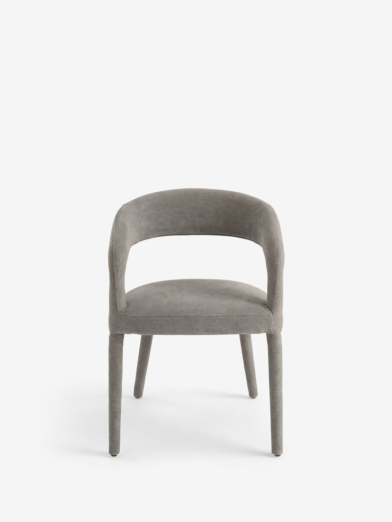 Fred Fauteuil entièrement rembourré en tissu bouclé avec pieds recouverts