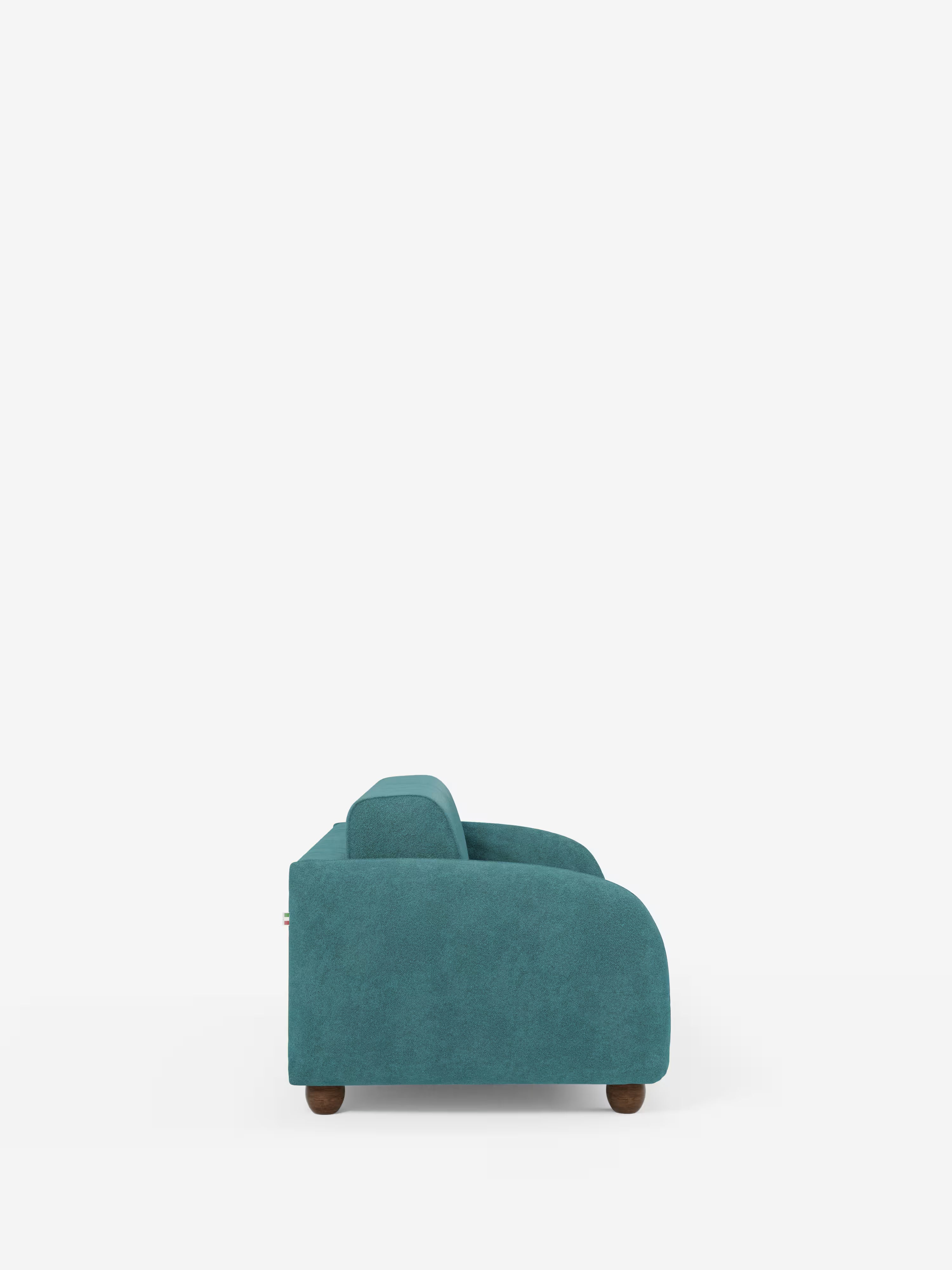 Giglio Divano letto con materasso alto 18 cm stile Japandi - 2 e 3 posti in bouclé beige impermeabile