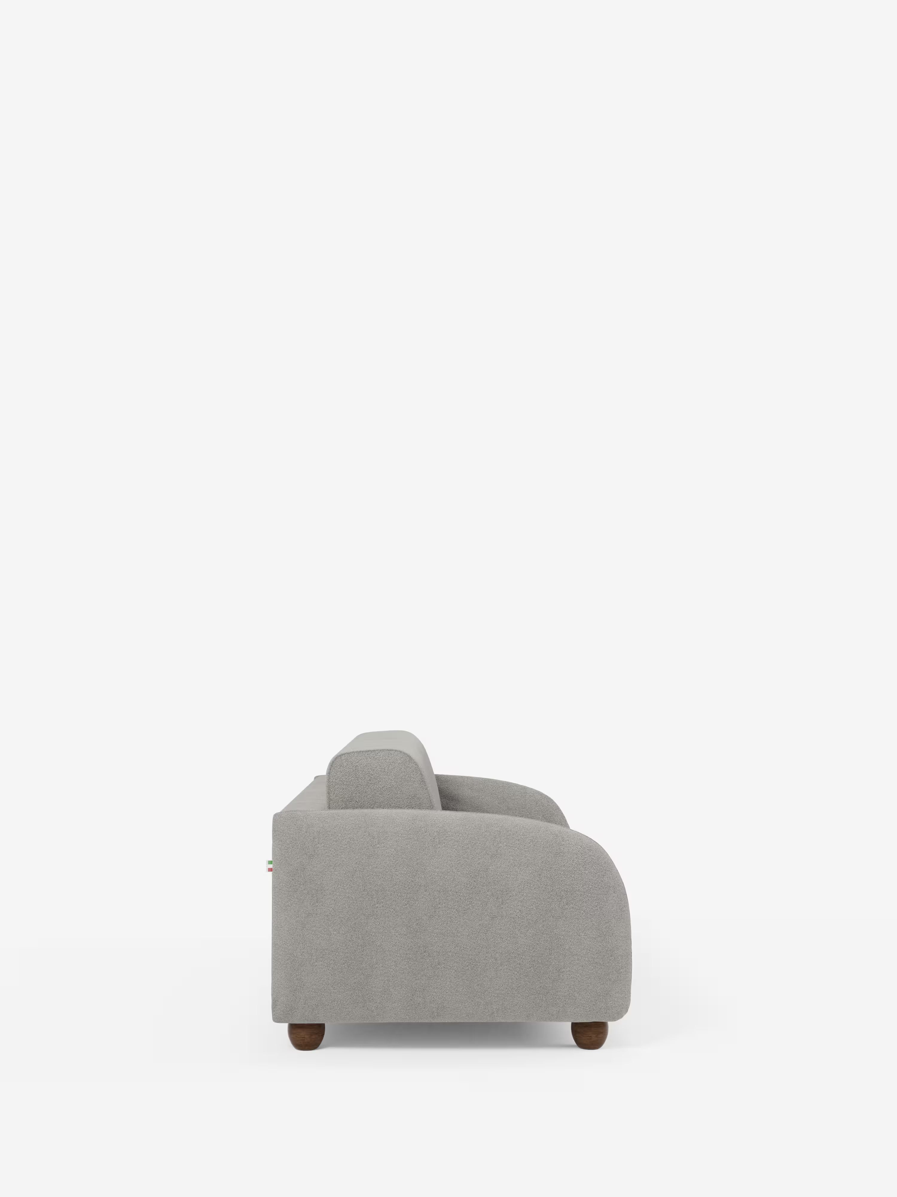 Giglio Divano letto con materasso alto 18 cm stile Japandi - 2 e 3 posti in bouclé beige impermeabile