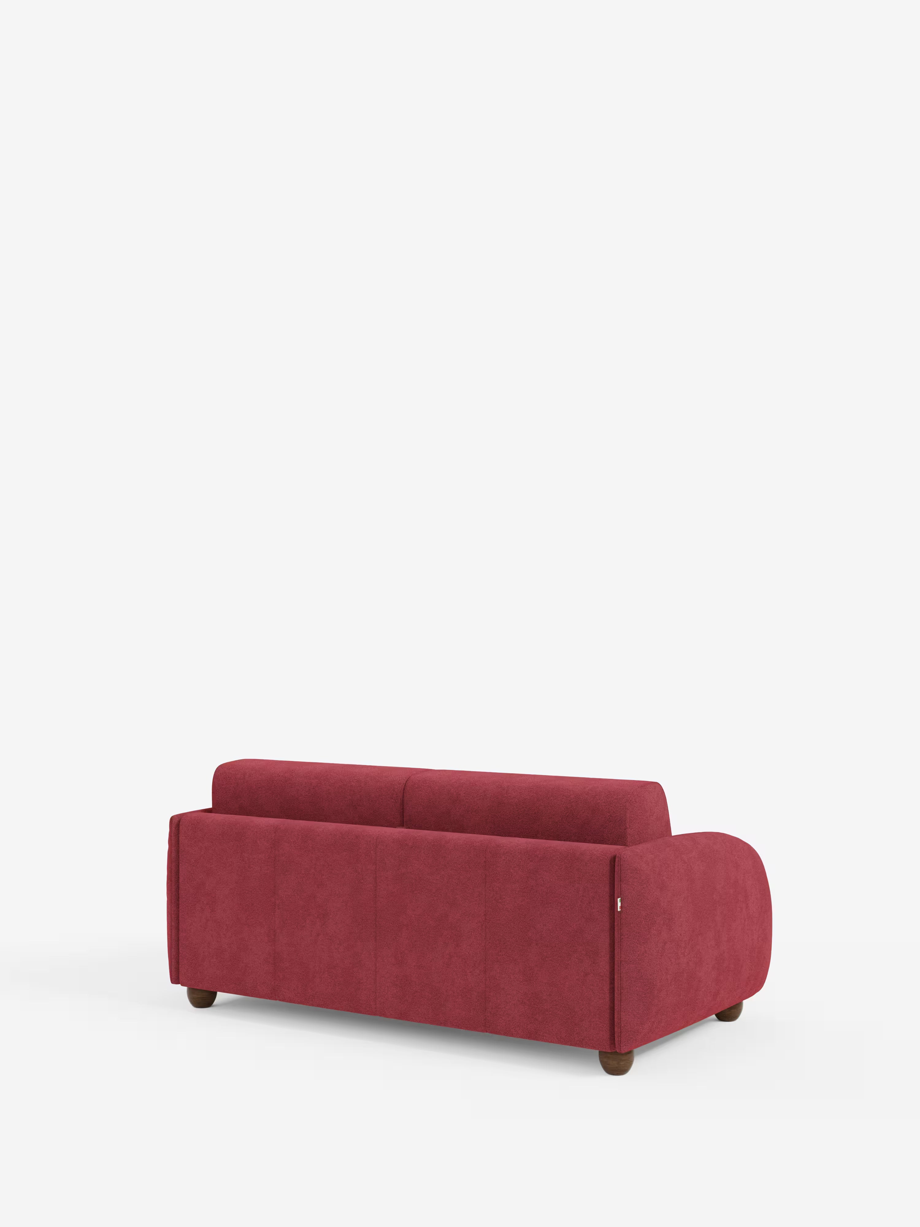 Giglio Divano letto con materasso alto 18 cm stile Japandi - 2 e 3 posti in bouclé beige impermeabile
