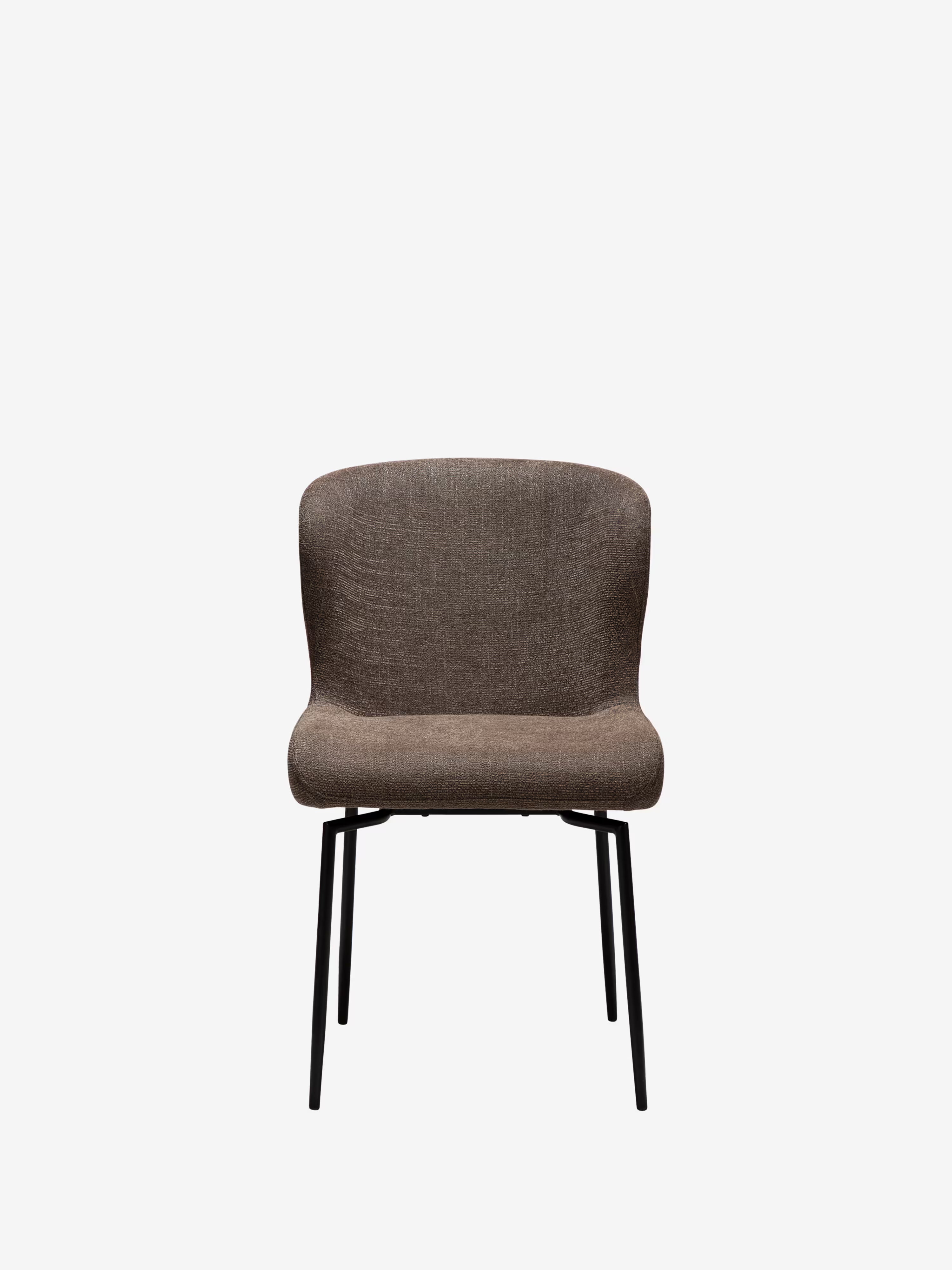 GLAM Chaise pivotante en tissu bouclé avec base en métal - design élégant et minimaliste
