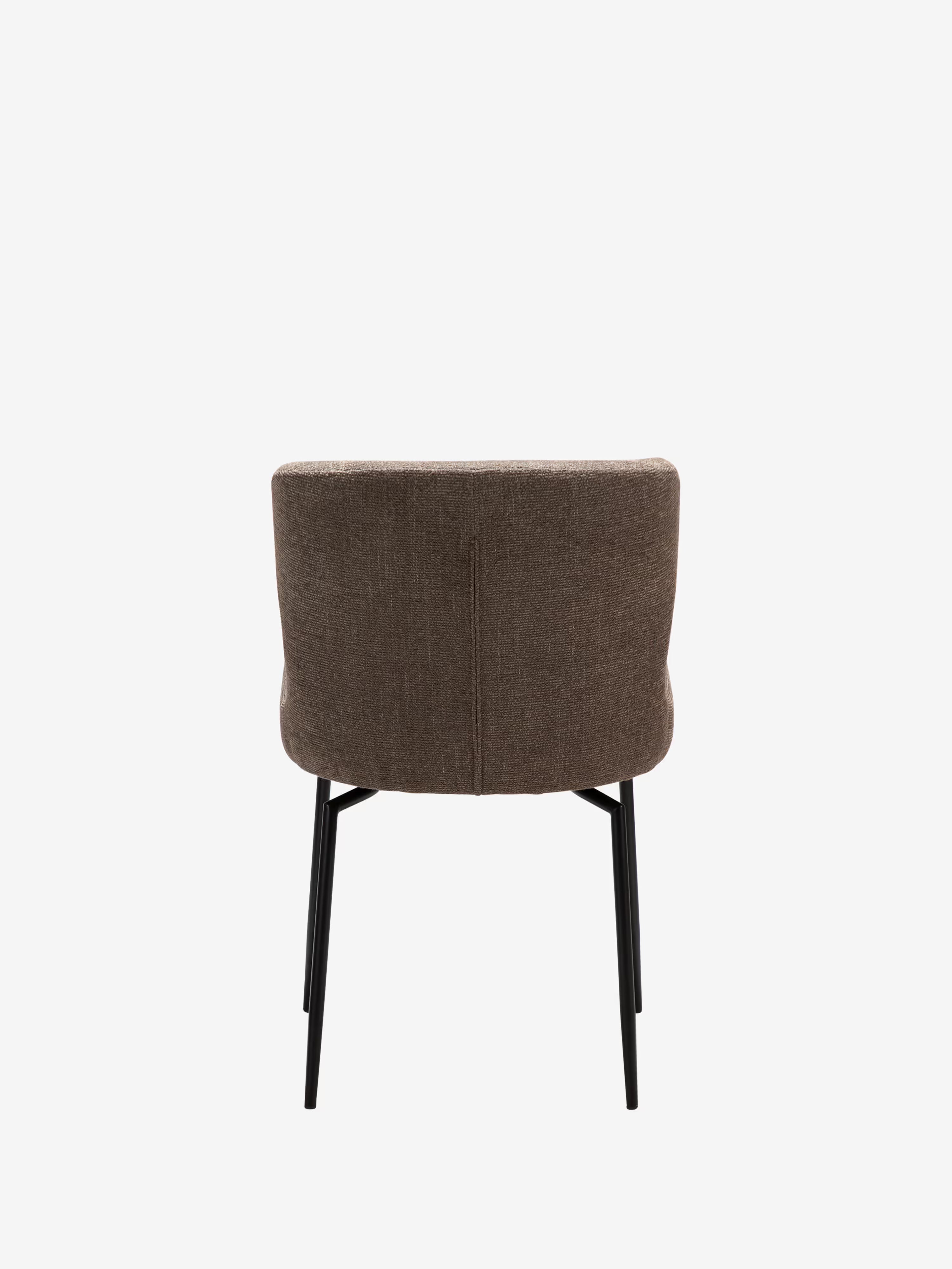 GLAM Chaise pivotante en tissu bouclé avec base en métal - design élégant et minimaliste