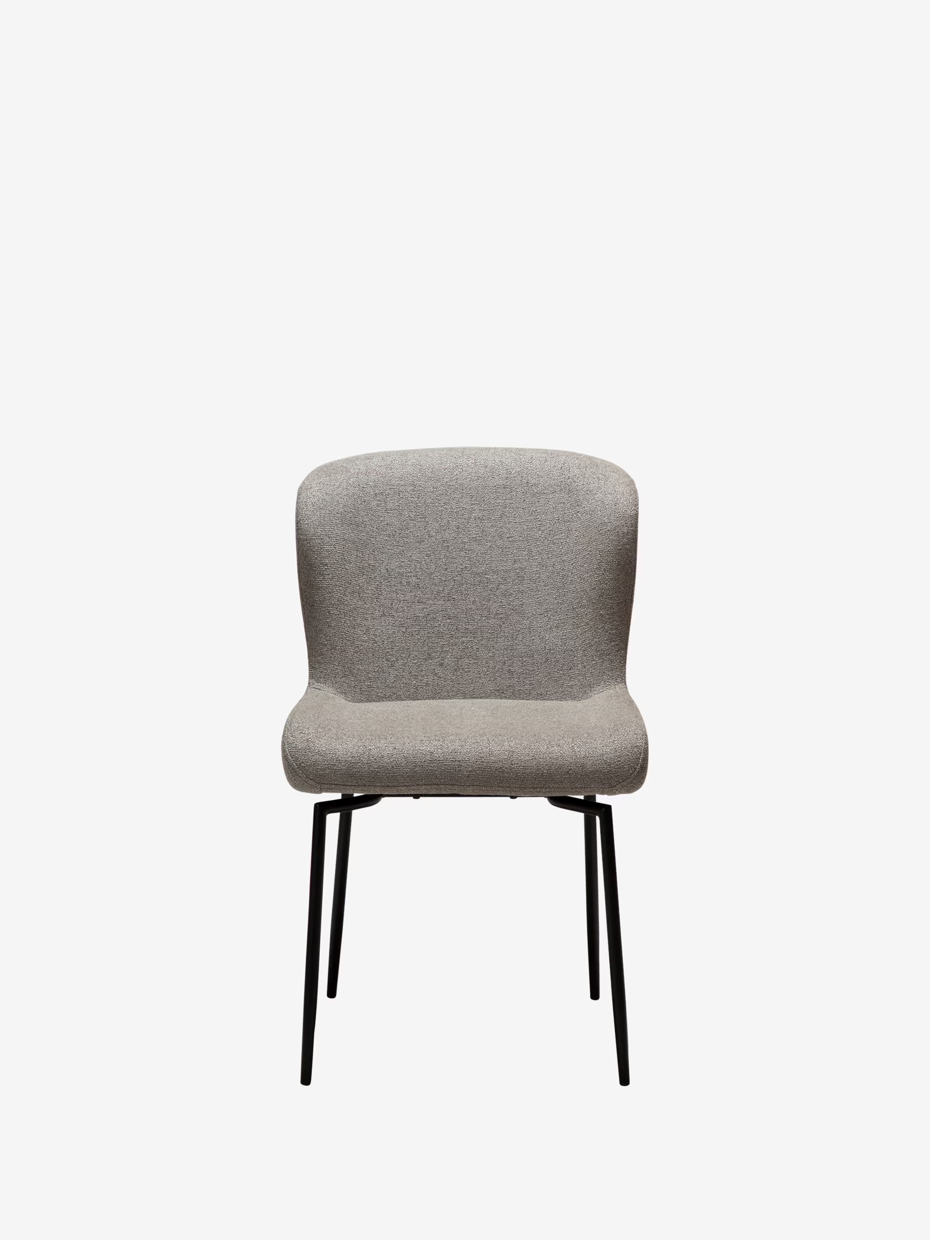 GLAM Chaise pivotante en tissu bouclé avec base en métal - design élégant et minimaliste