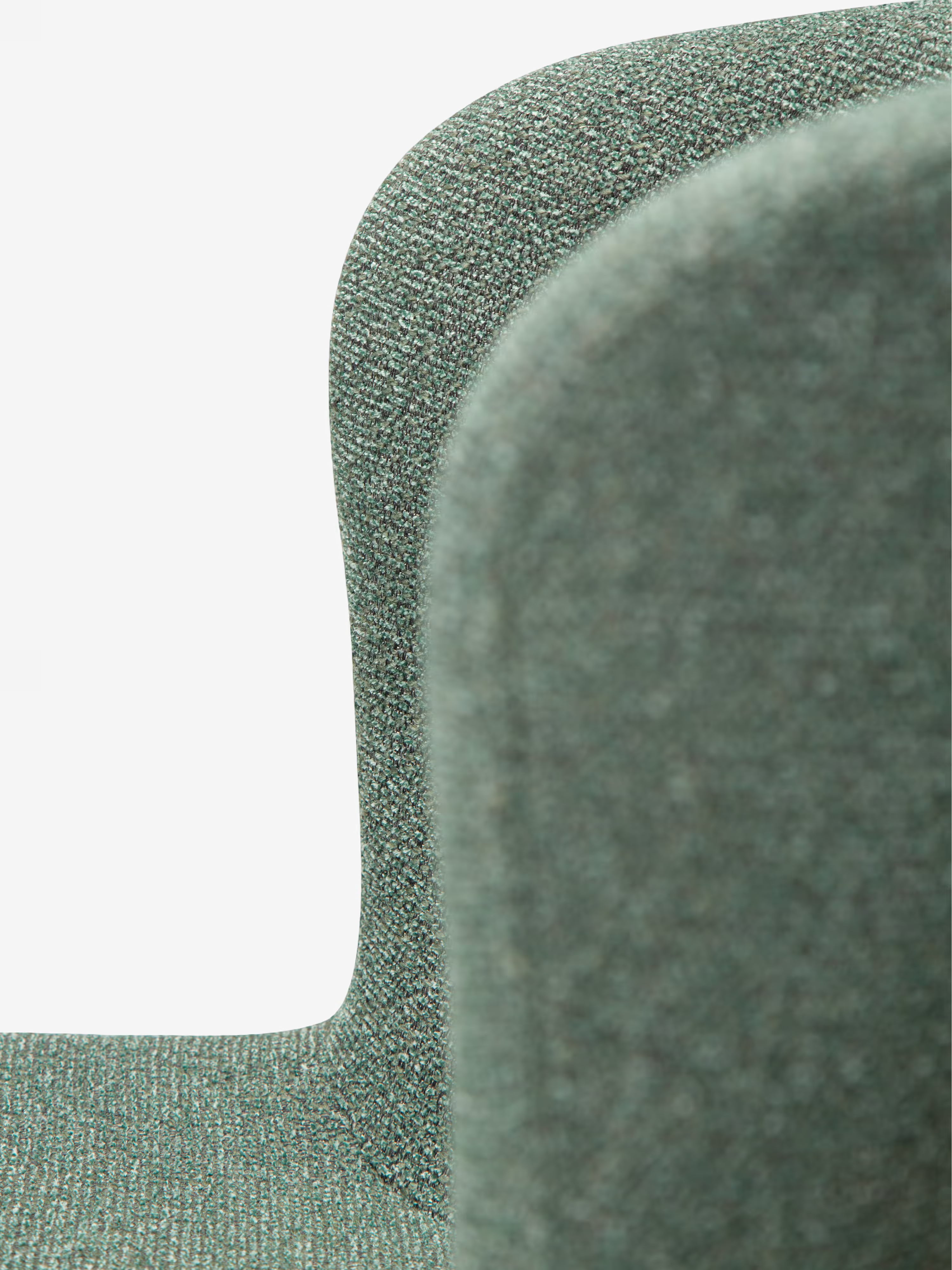 GLAM Chaise en tissu bouclé avec pieds en métal au caractère élégant