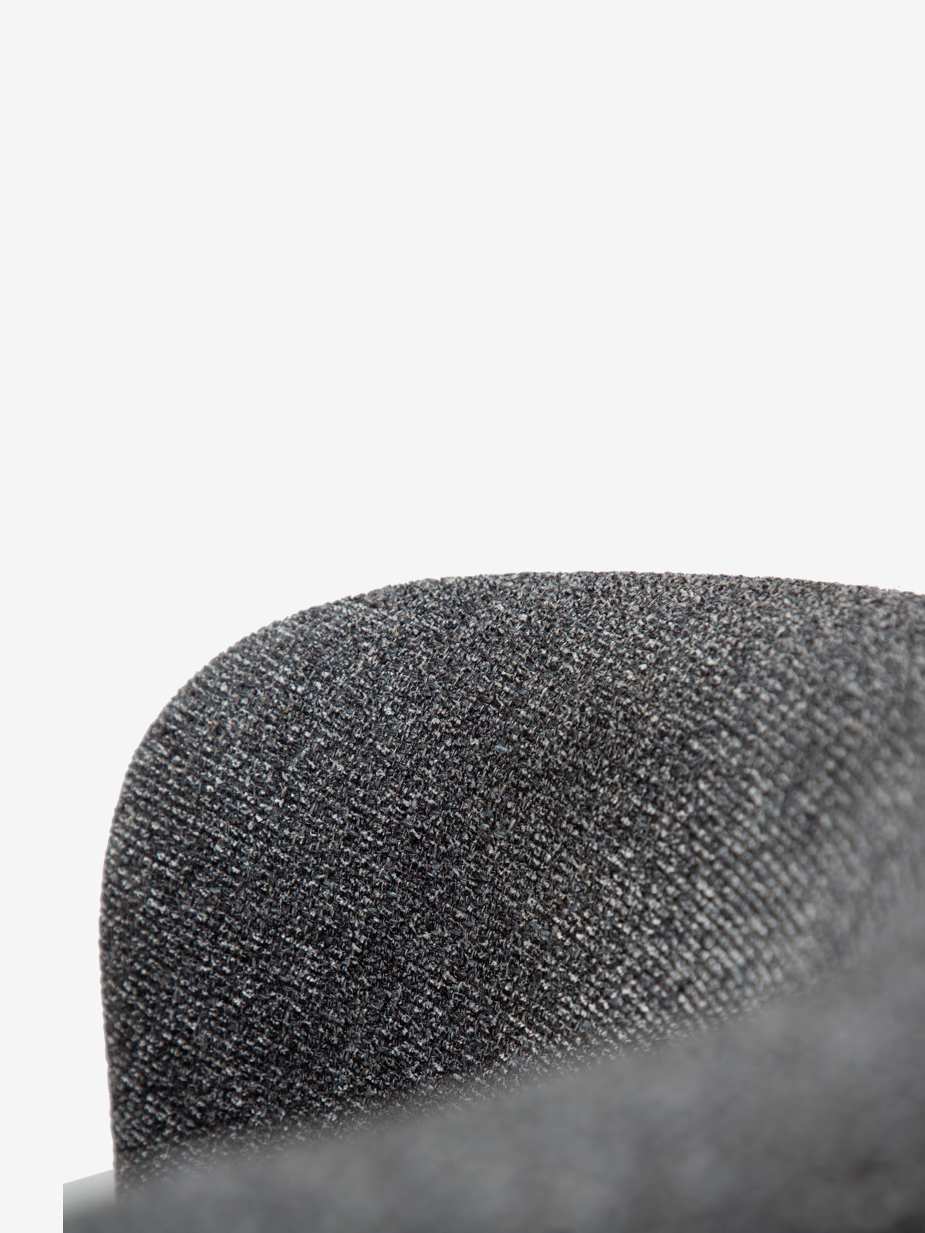 GLAM Chaise pivotante en tissu bouclé avec base en métal - design élégant et minimaliste