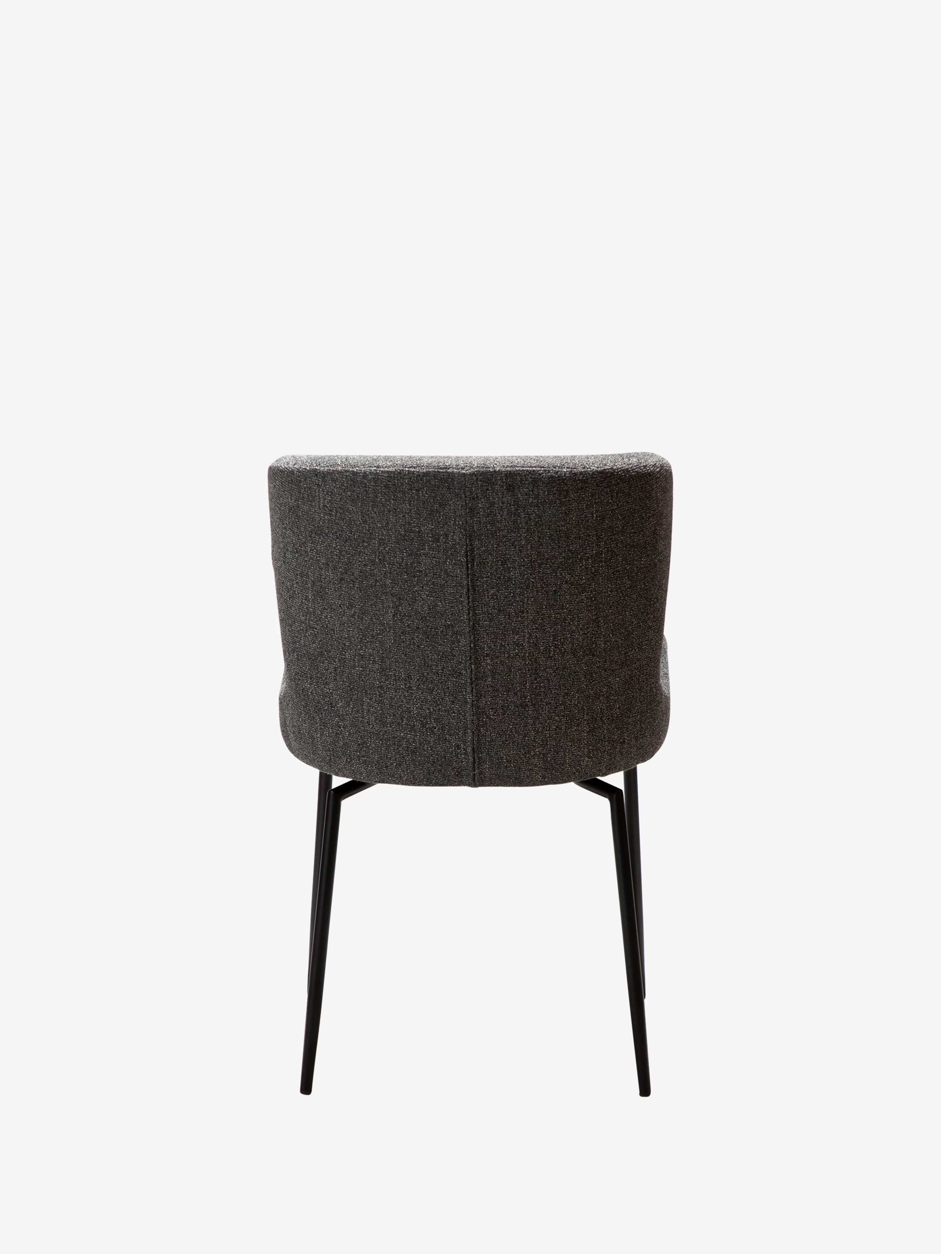 GLAM Chaise pivotante en tissu bouclé avec base en métal - design élégant et minimaliste