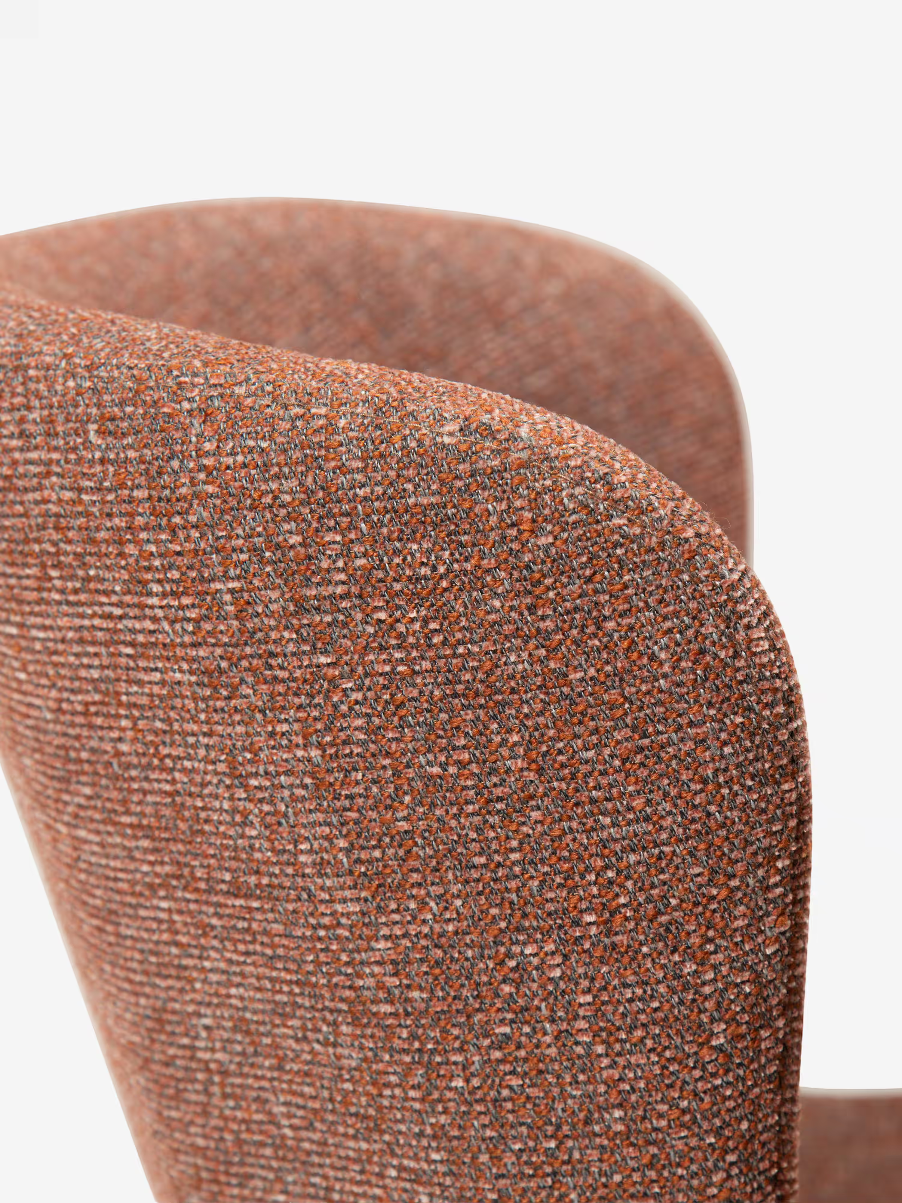 GLAM Chaise en tissu bouclé avec pieds en métal au caractère élégant