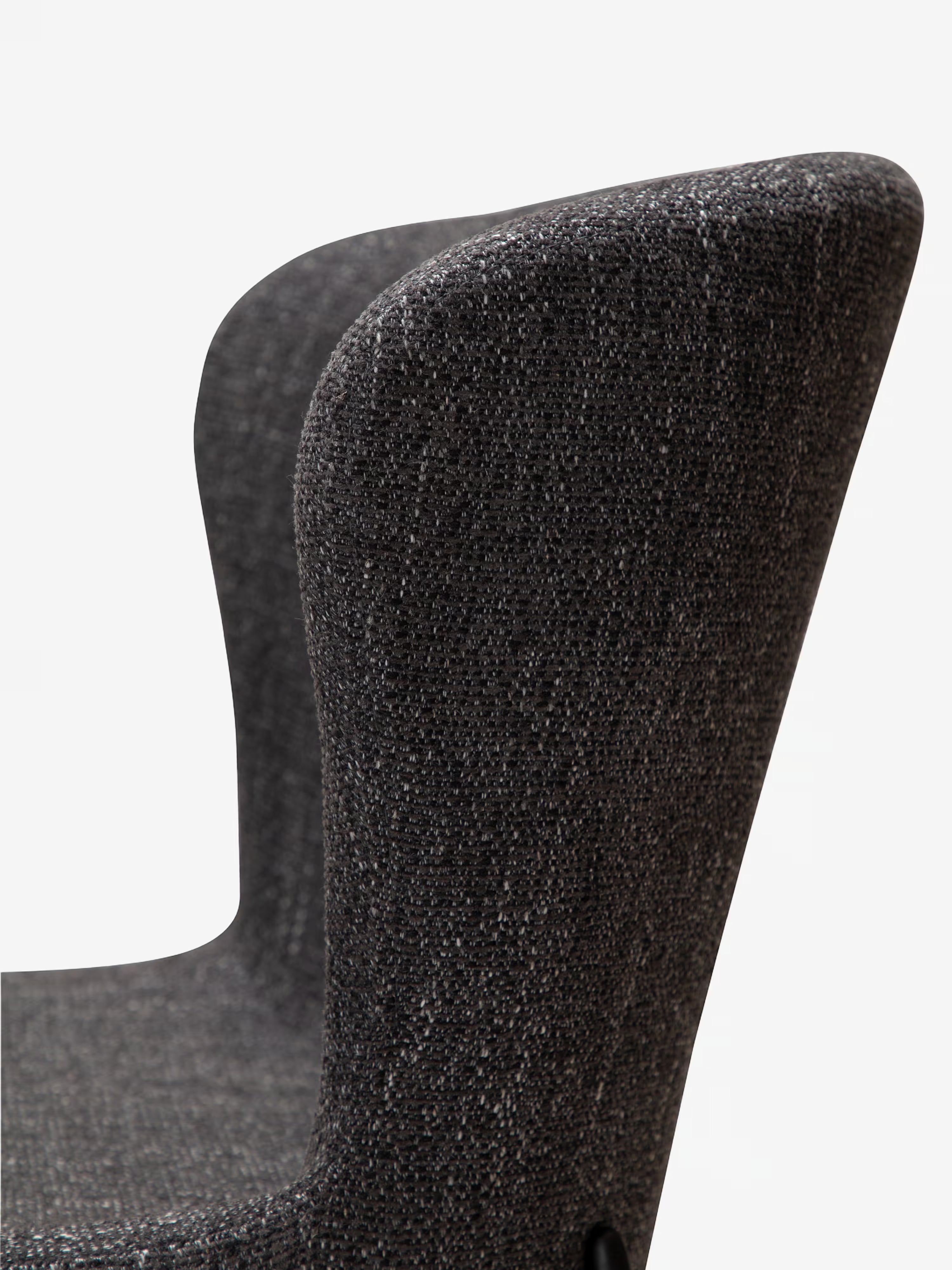 GLAM Chaise en tissu bouclé avec pieds en métal au caractère élégant