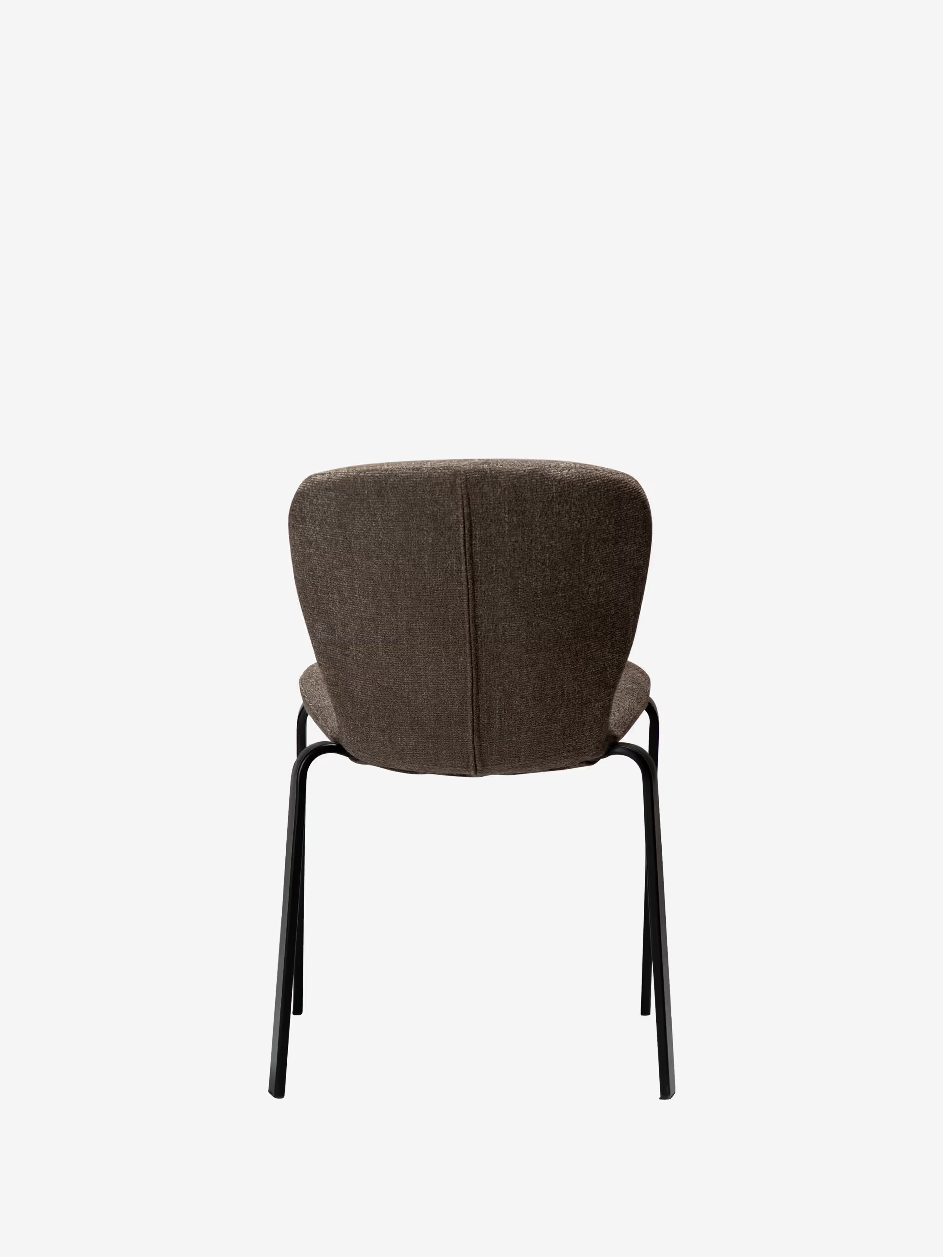 Heap Chaise moderne empilable - rembourrée en bouclé avec structure en métal