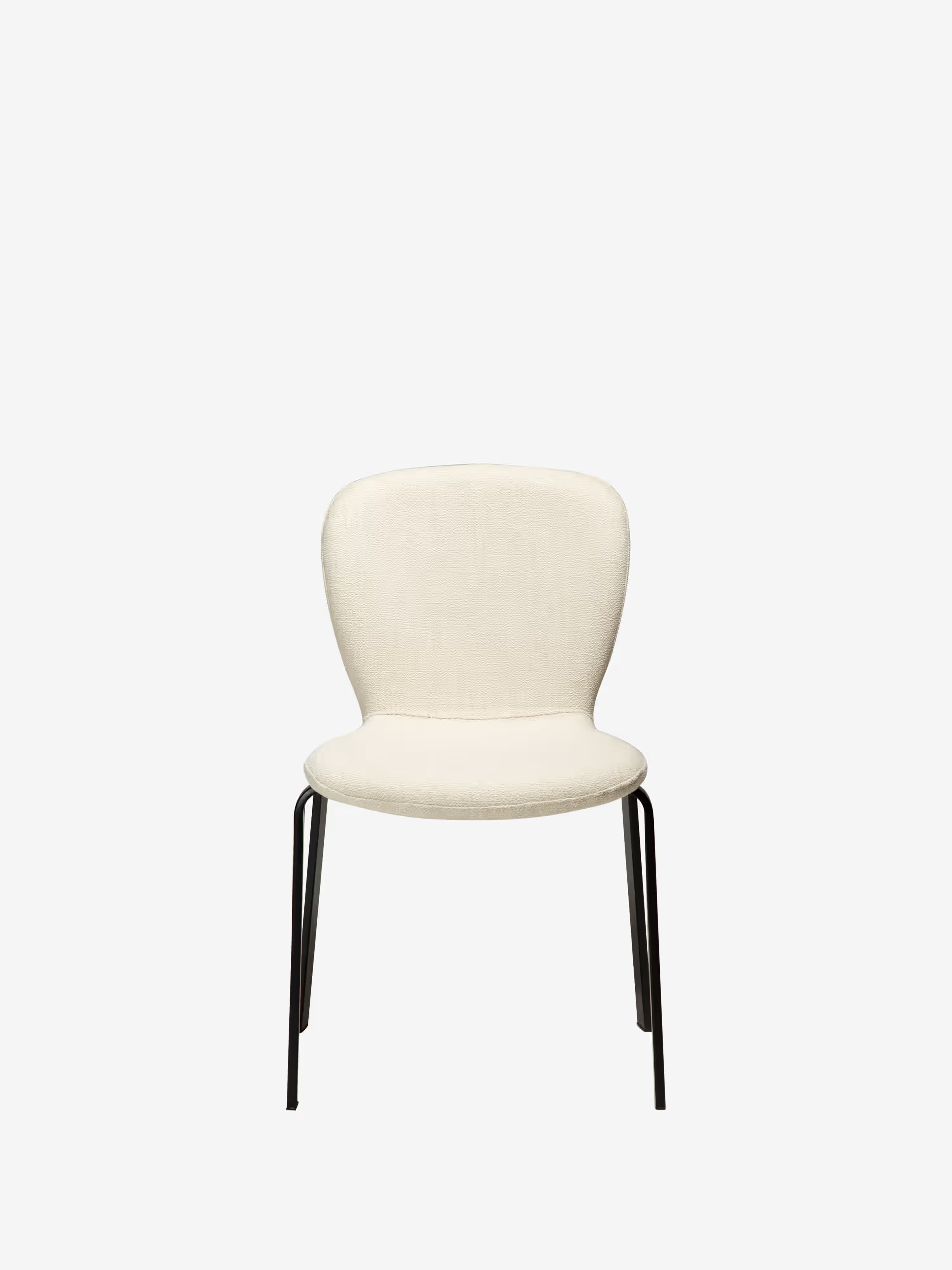 Heap Chaise moderne empilable - rembourrée en bouclé avec structure en métal