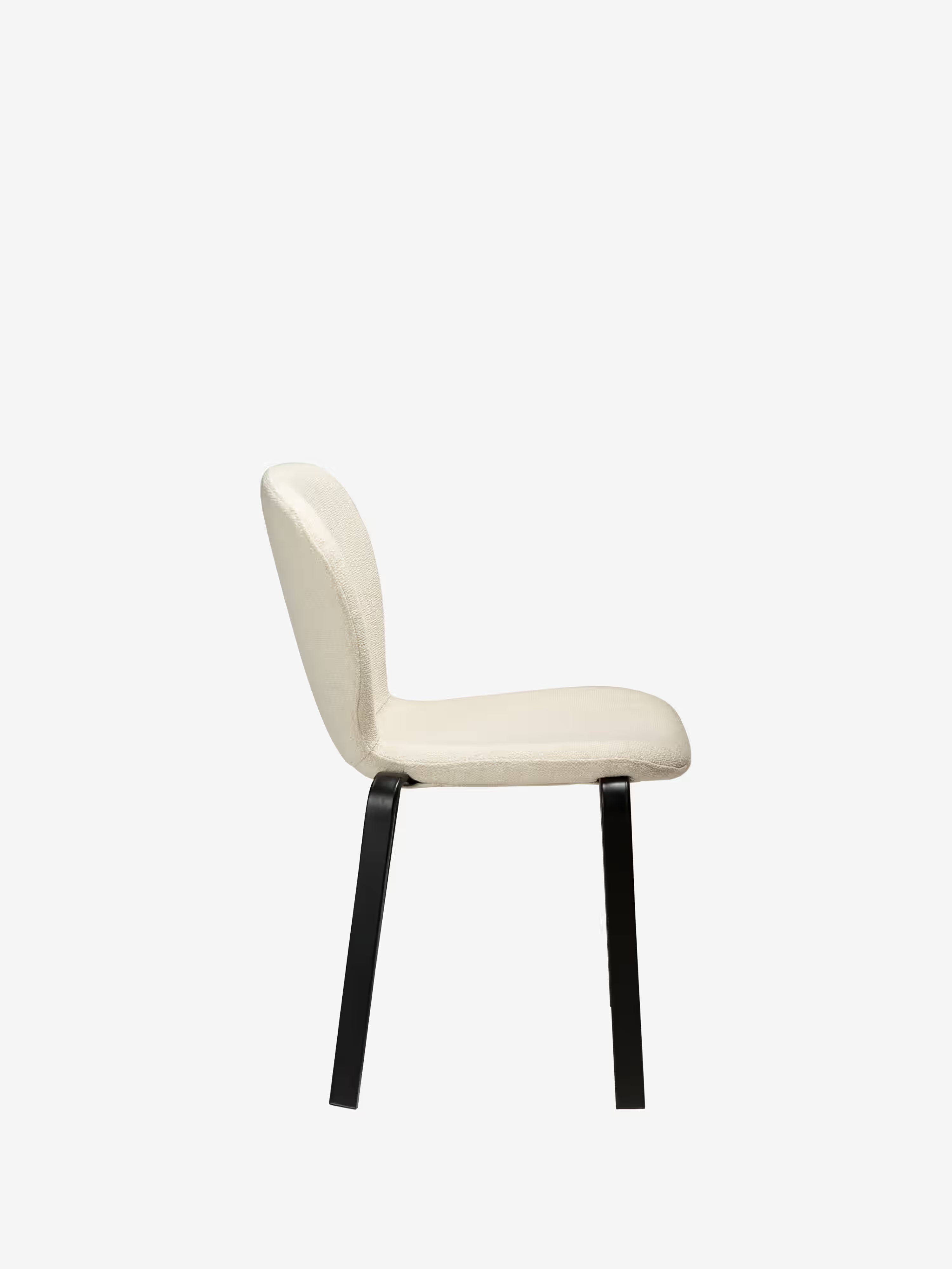 Heap Chaise moderne empilable - rembourrée en bouclé avec structure en métal