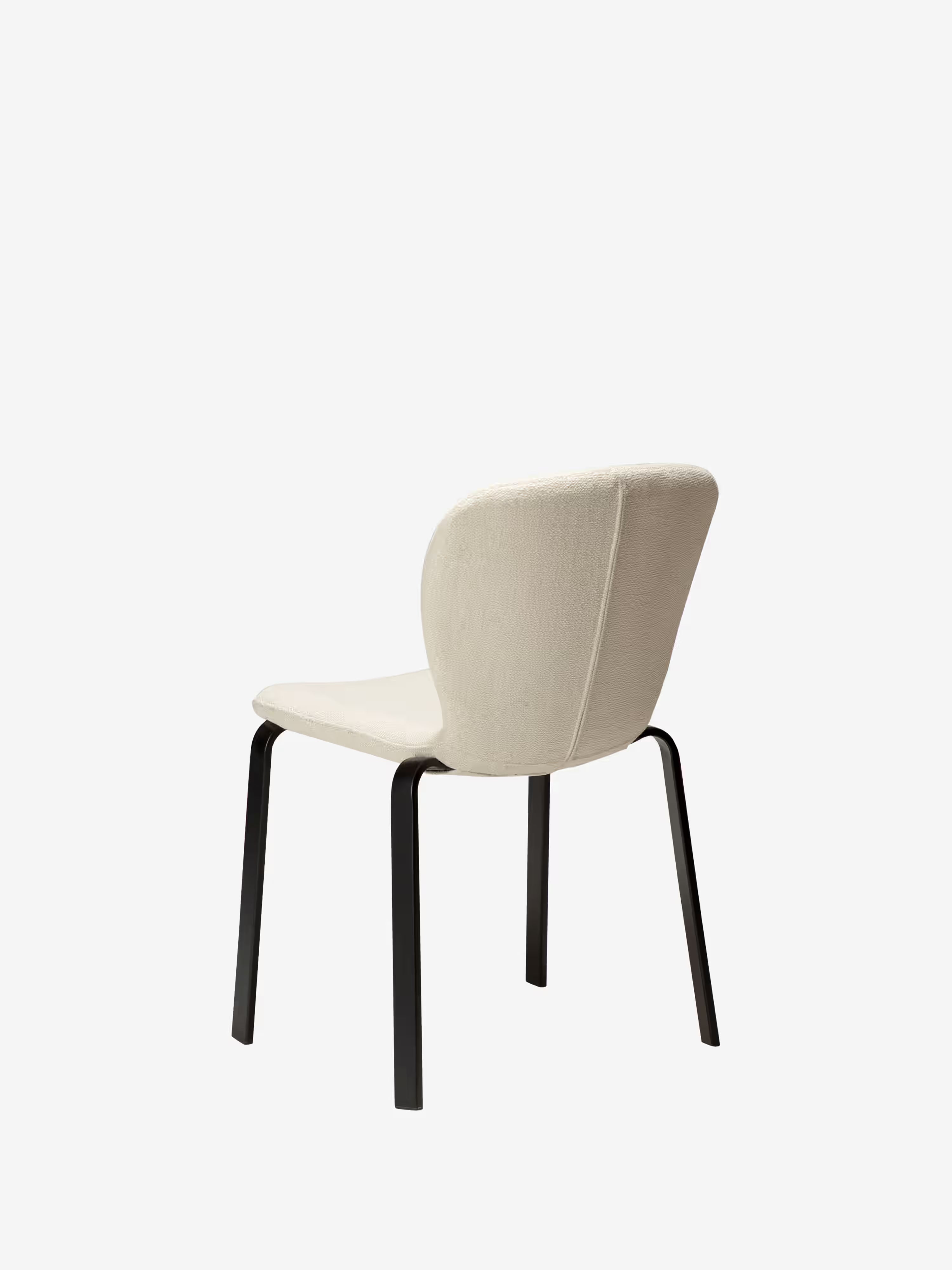Heap Chaise moderne empilable - rembourrée en bouclé avec structure en métal