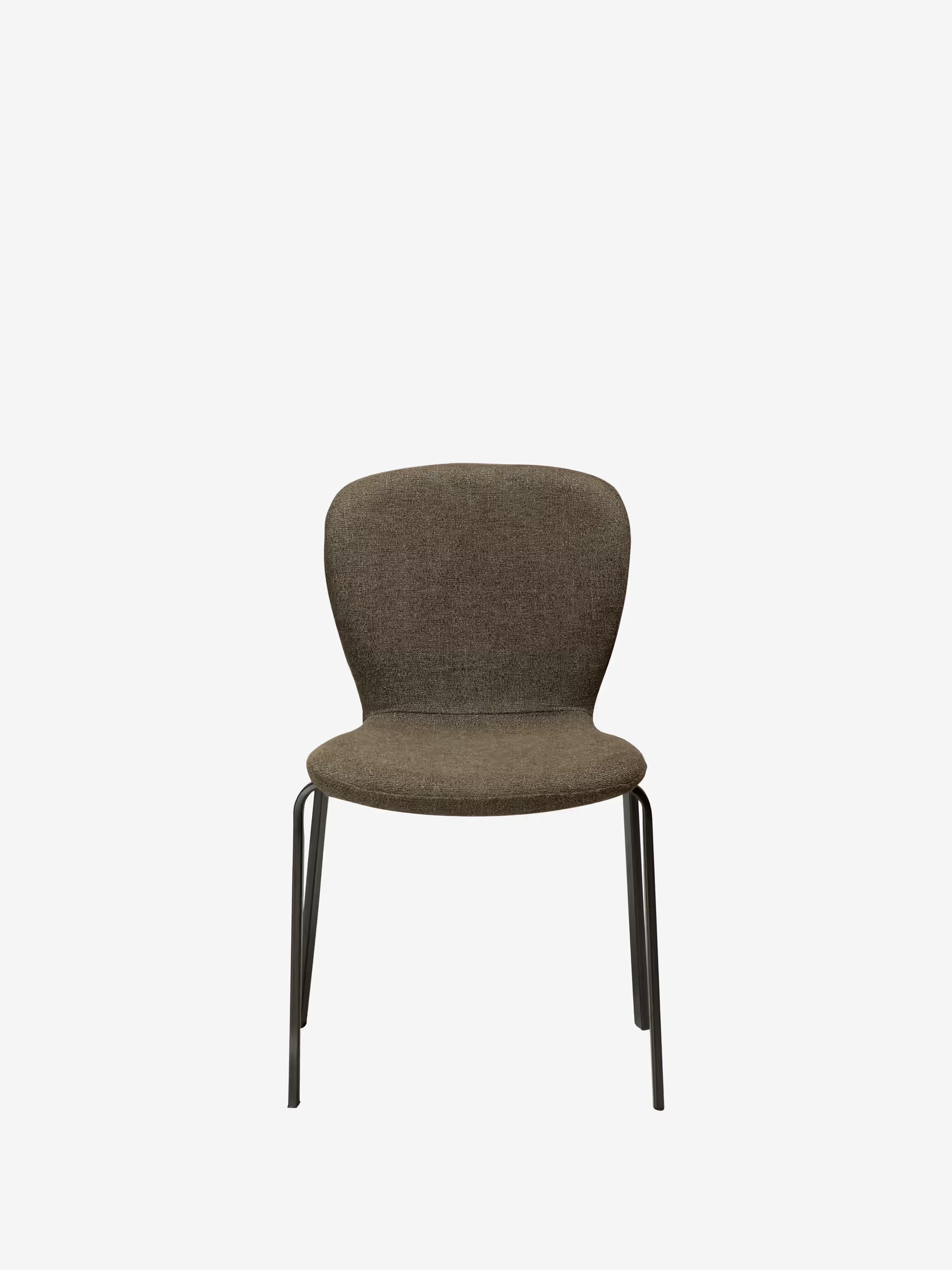Heap Chaise moderne empilable - rembourrée en bouclé avec structure en métal