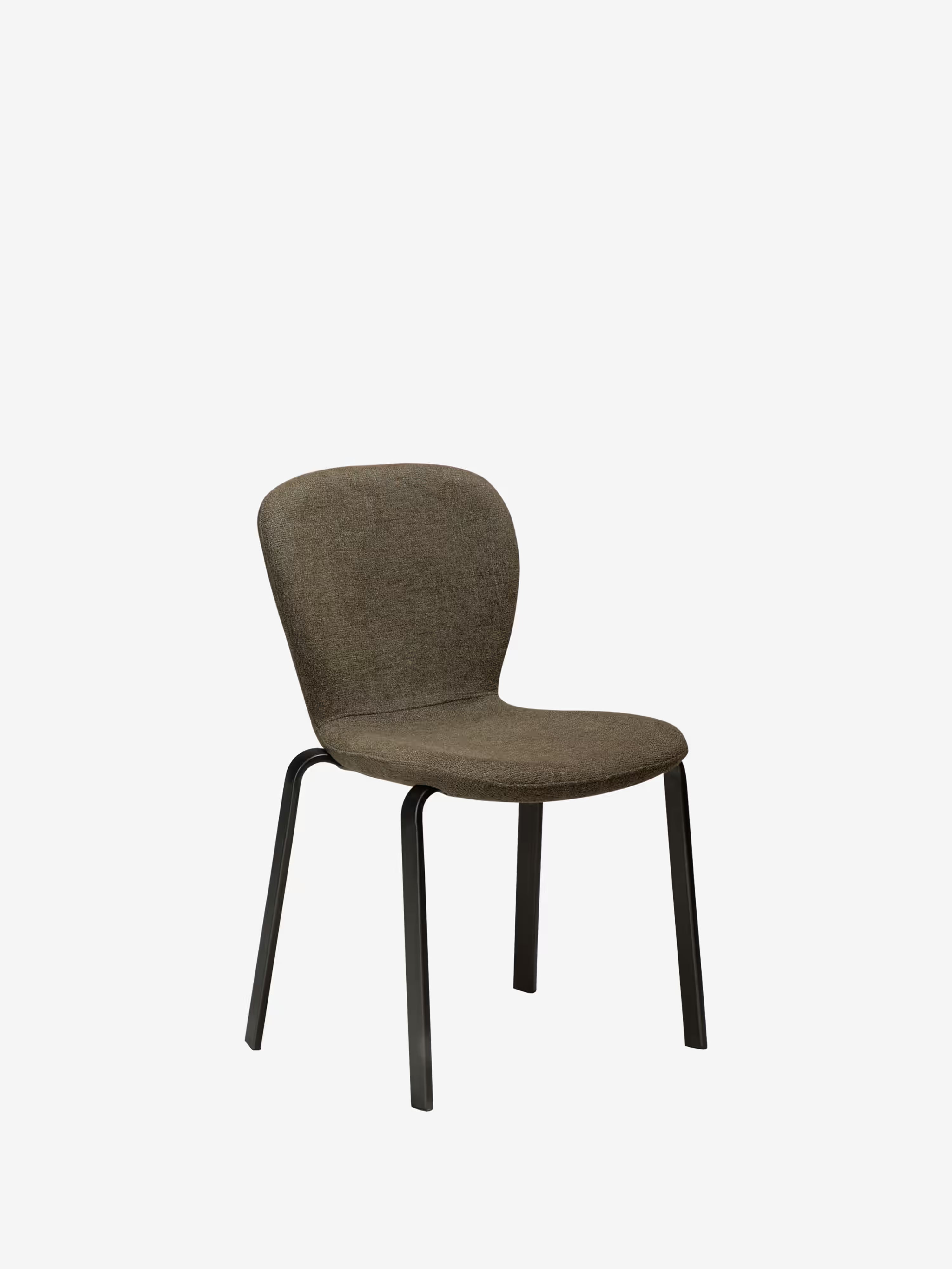 Heap Chaise moderne empilable - rembourrée en bouclé avec structure en métal