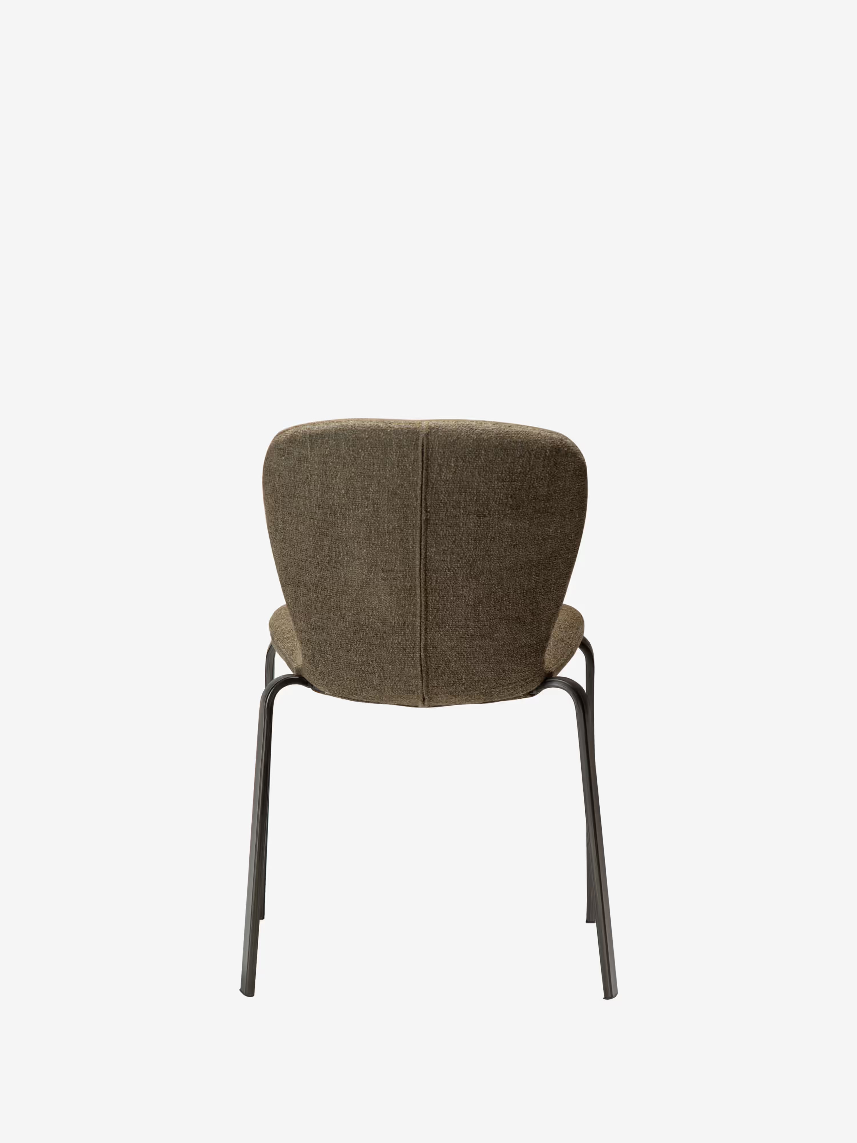Heap Chaise moderne empilable - rembourrée en bouclé avec structure en métal