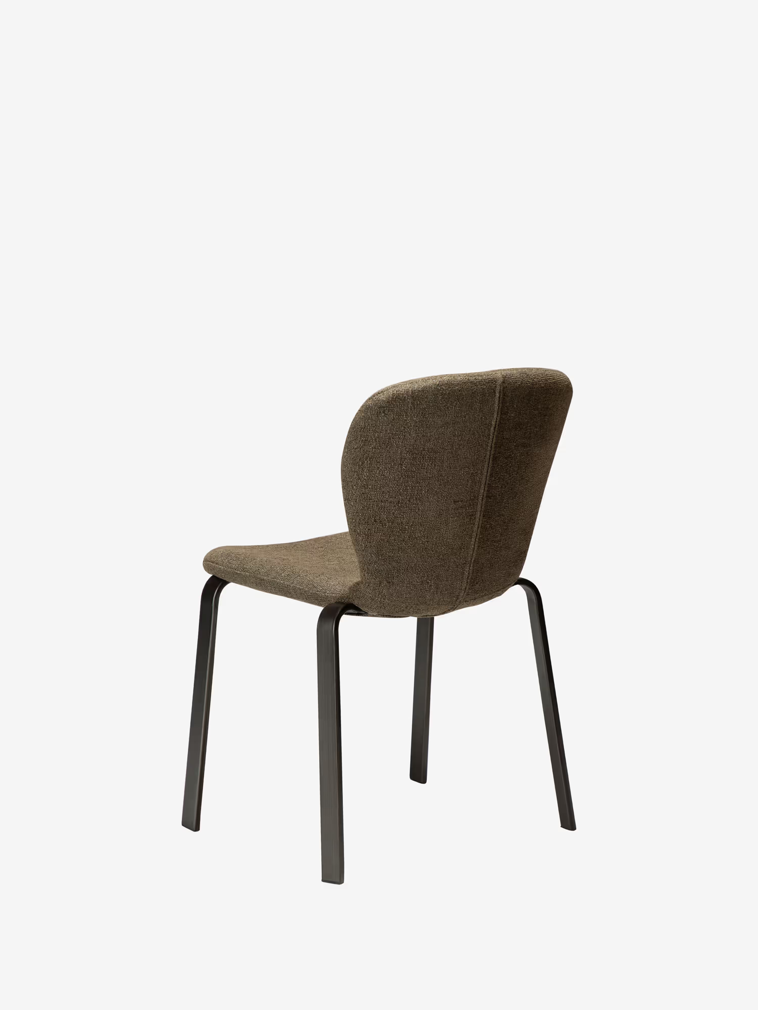 Heap Chaise moderne empilable - rembourrée en bouclé avec structure en métal