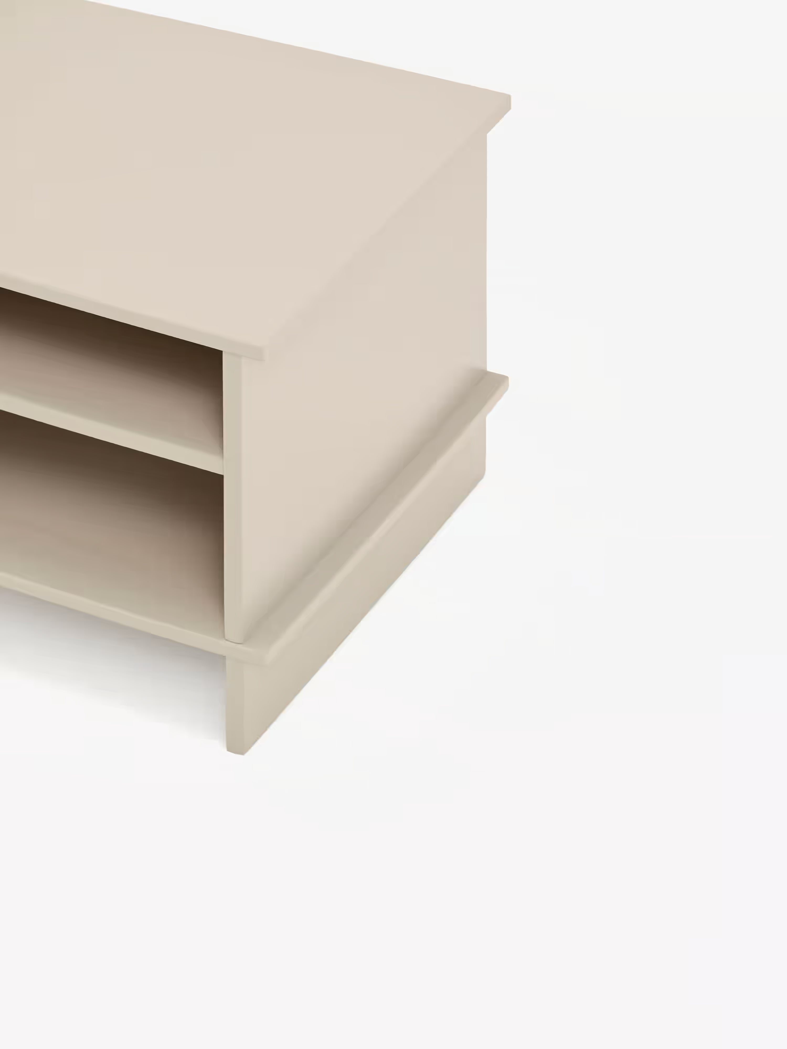 Inari comodino in mdf laccato sabbia - minimalismo giapponese 54 x 40 cm