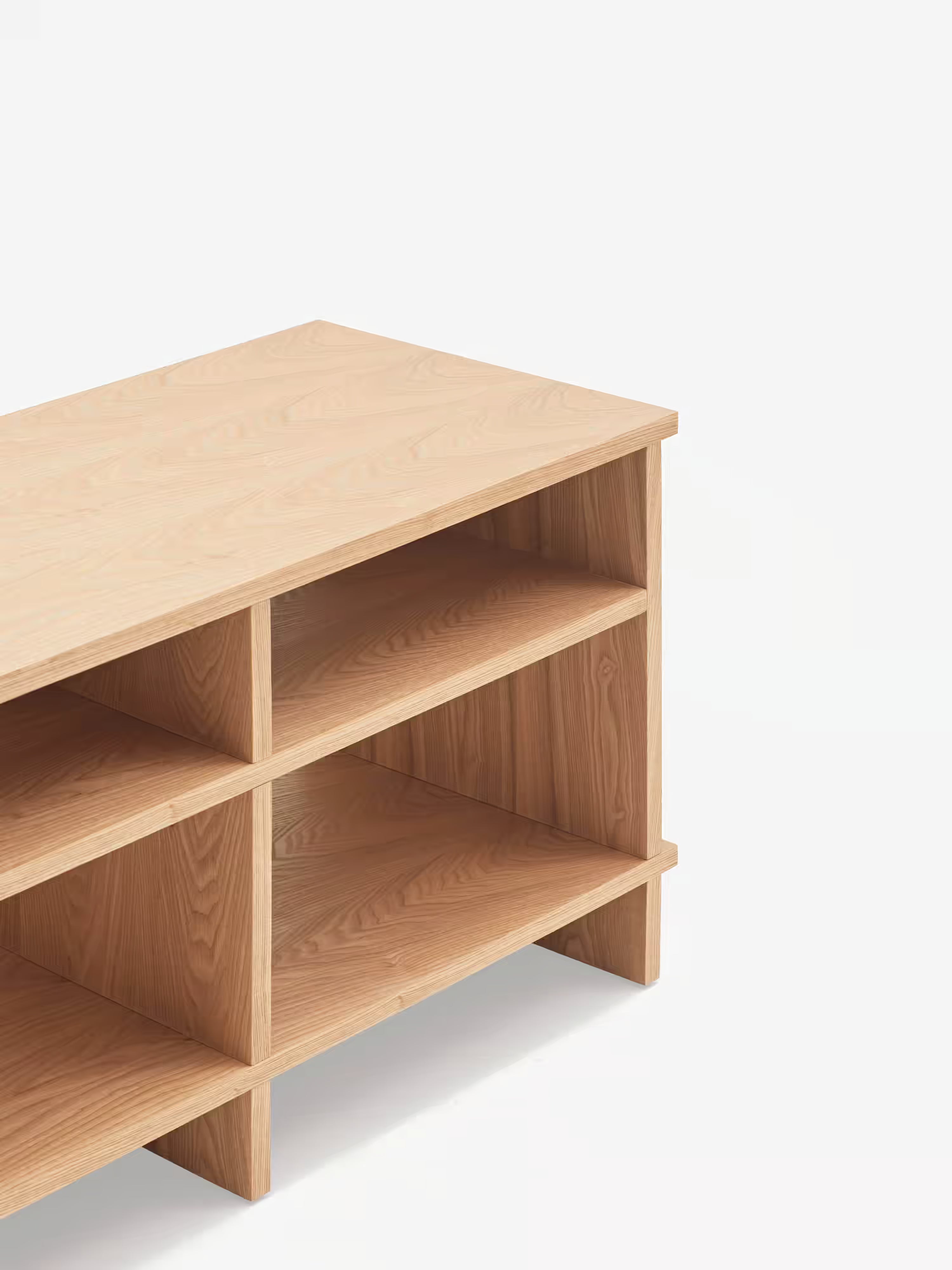 Mueble TV Inari en madera de roble natural - diseño moderno y minimalismo japonés 180 x 50 cm