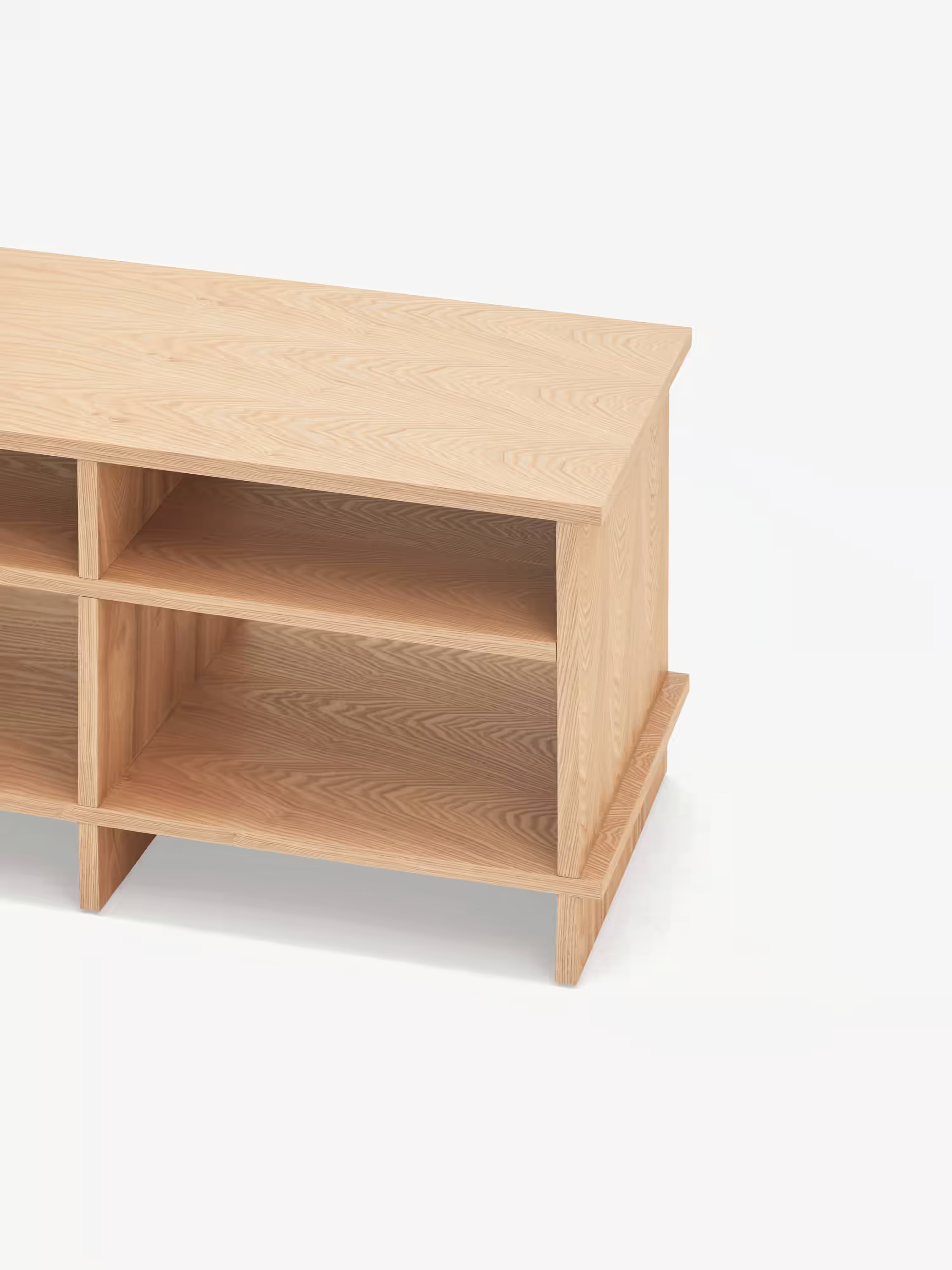 Mueble TV Inari en madera de roble natural - diseño moderno y minimalismo japonés 180 x 50 cm