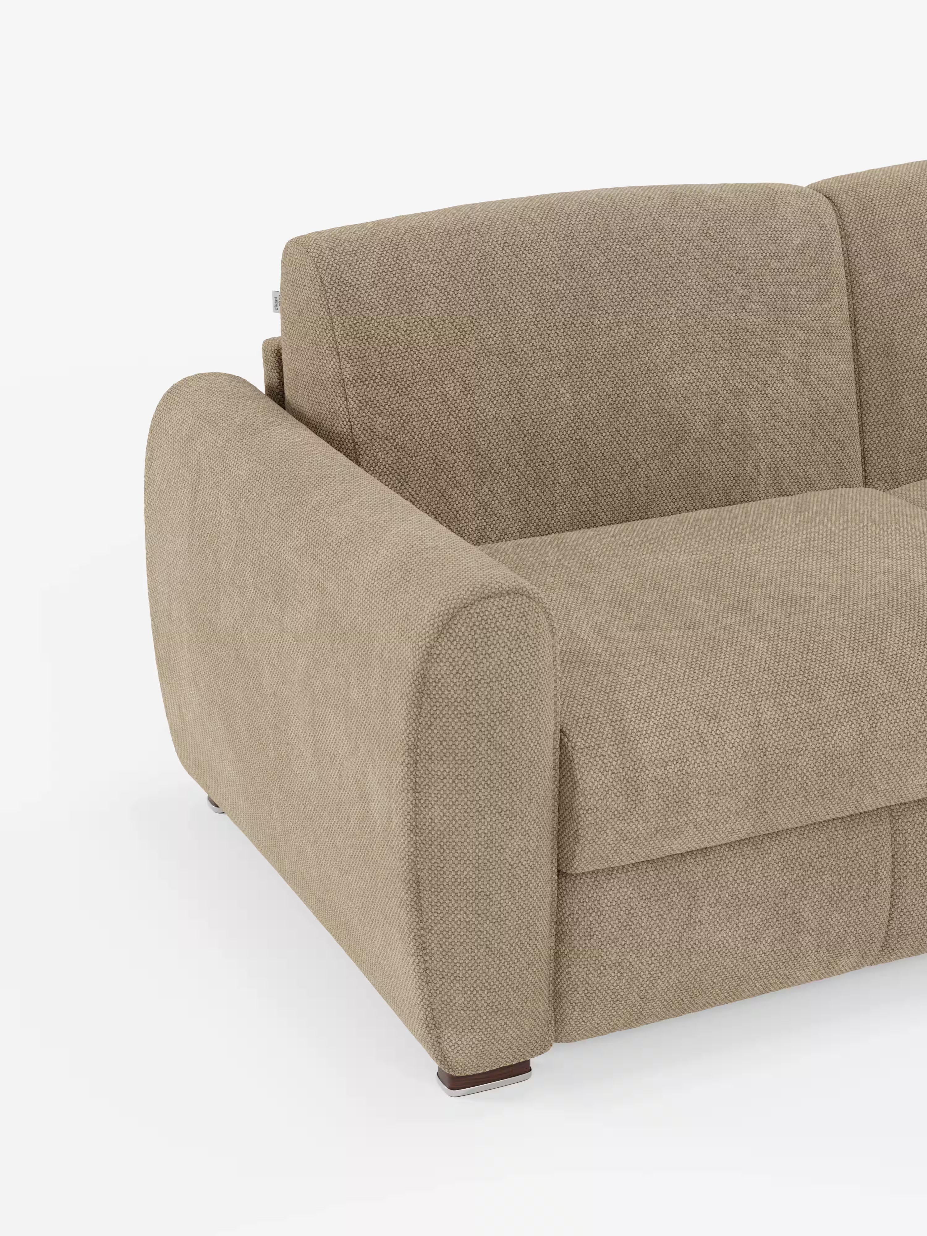 Kaleo Divano letto matrimoniale con materasso alto 17 cm - eleganza e comfort in tessuto Impermeabile