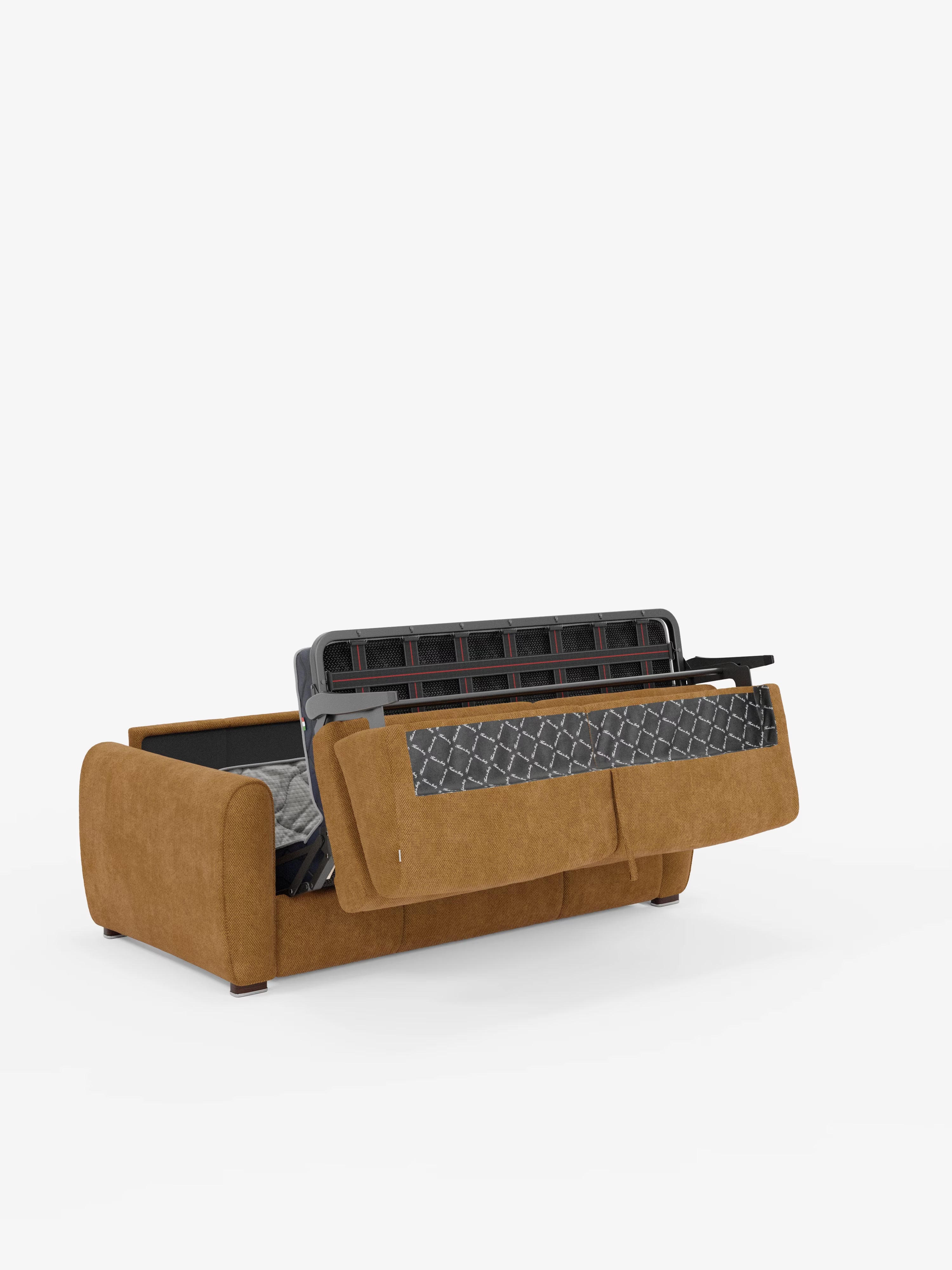 Kaleo Divano letto matrimoniale con materasso alto 17 cm - eleganza e comfort in tessuto Impermeabile