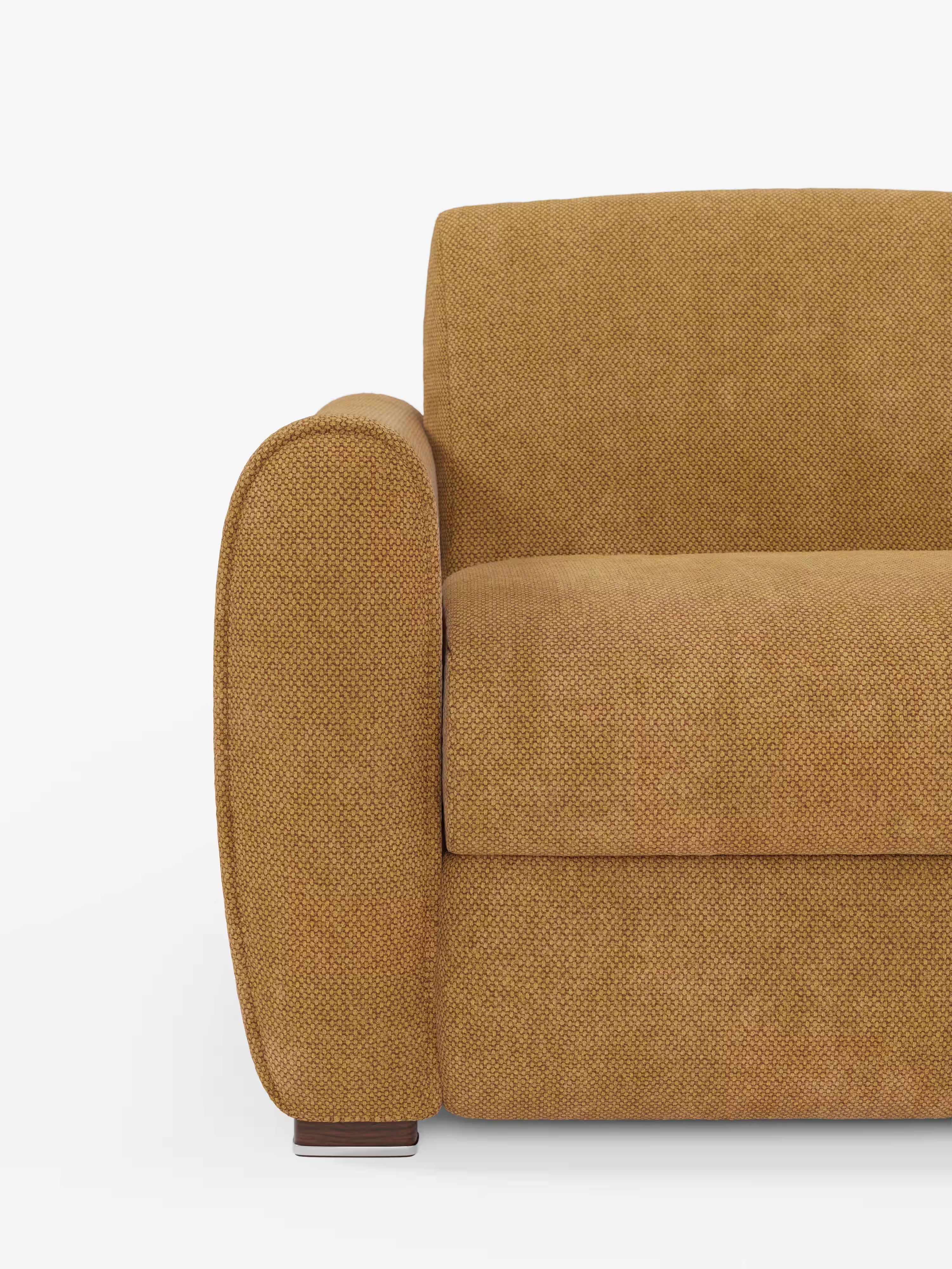 Kaleo Divano letto matrimoniale con materasso alto 17 cm - eleganza e comfort in tessuto Impermeabile