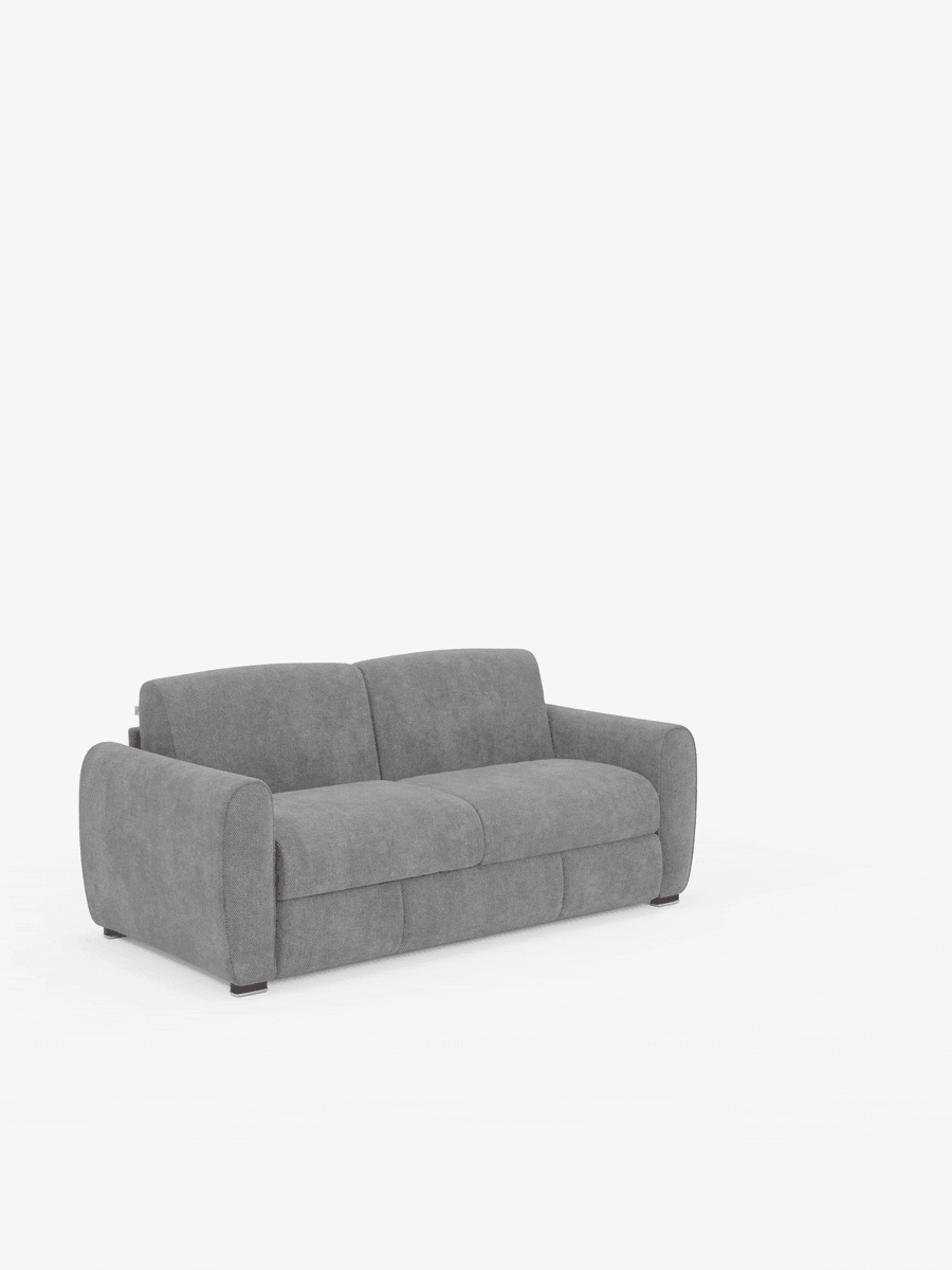 Kaleo Divano letto matrimoniale con materasso alto 17 cm - eleganza e comfort in tessuto Impermeabile