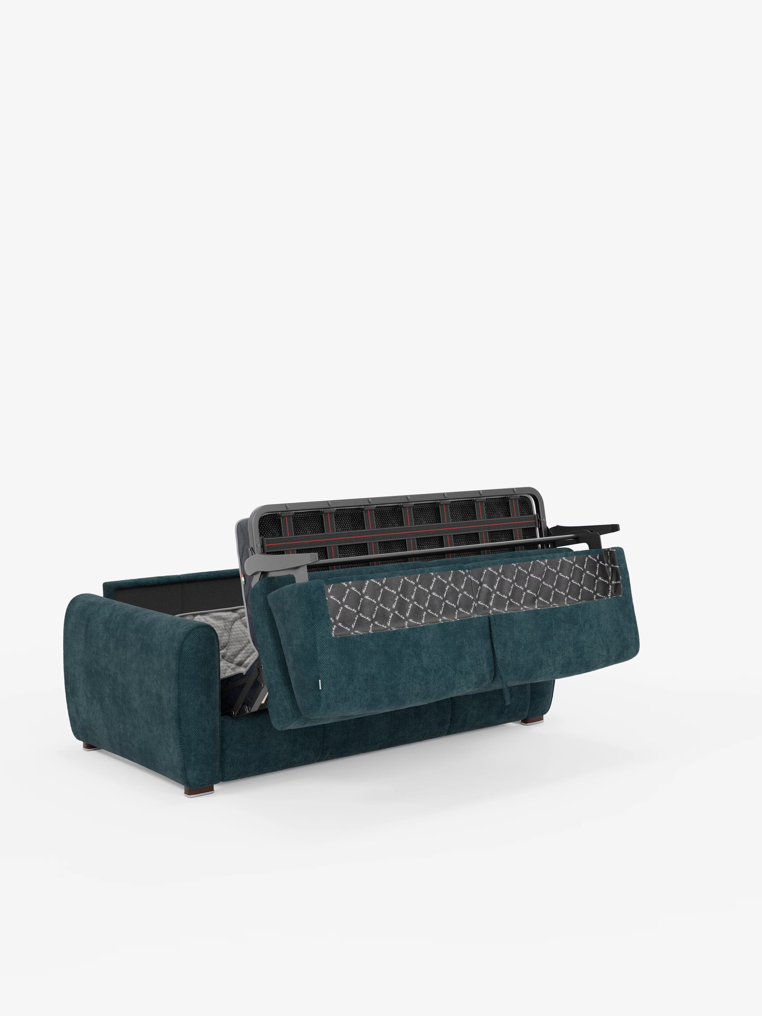 Kaleo Divano letto matrimoniale con materasso alto 17 cm - eleganza e comfort in tessuto Impermeabile