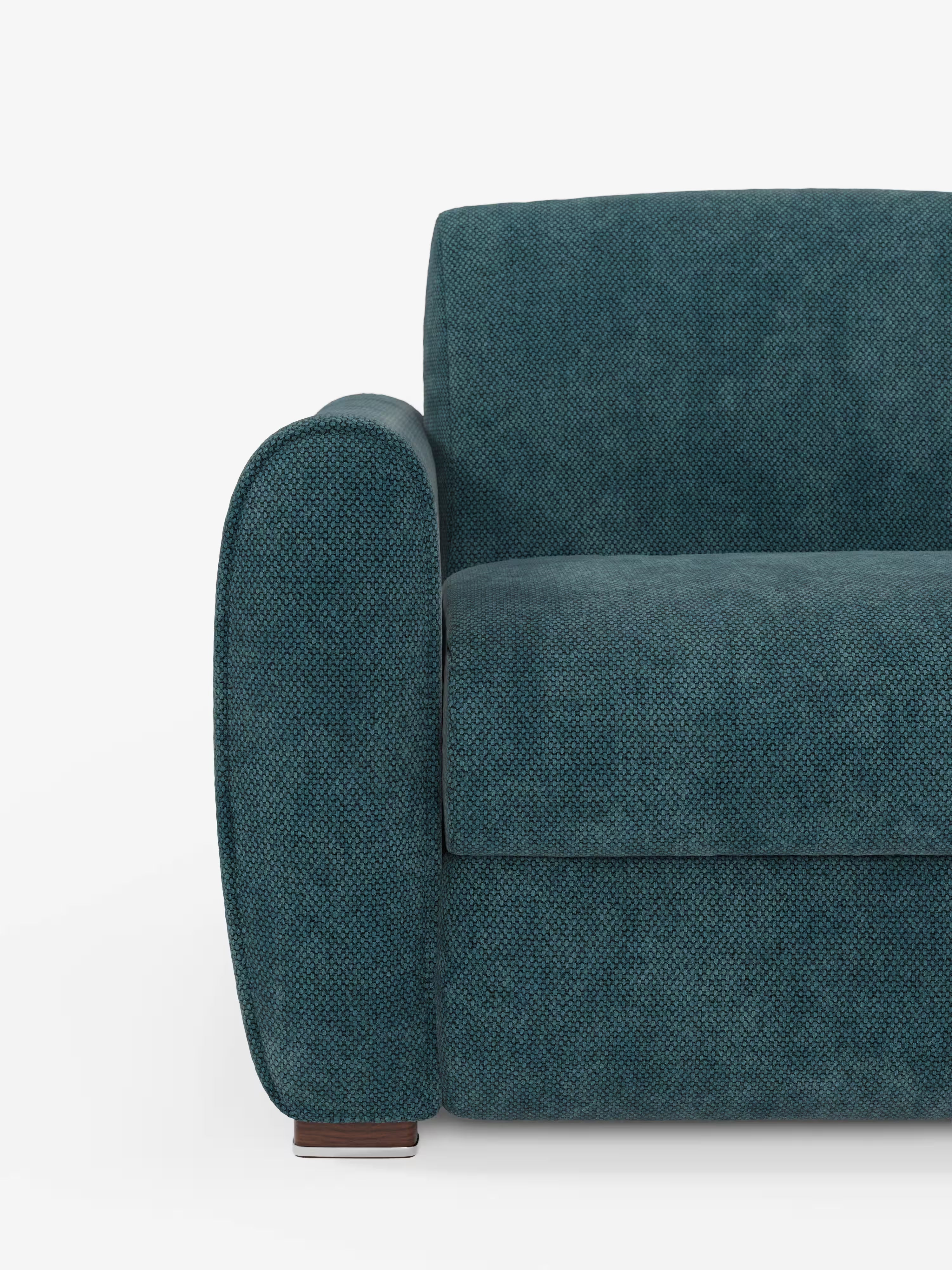 Kaleo Divano letto matrimoniale con materasso alto 17 cm - eleganza e comfort in tessuto Impermeabile