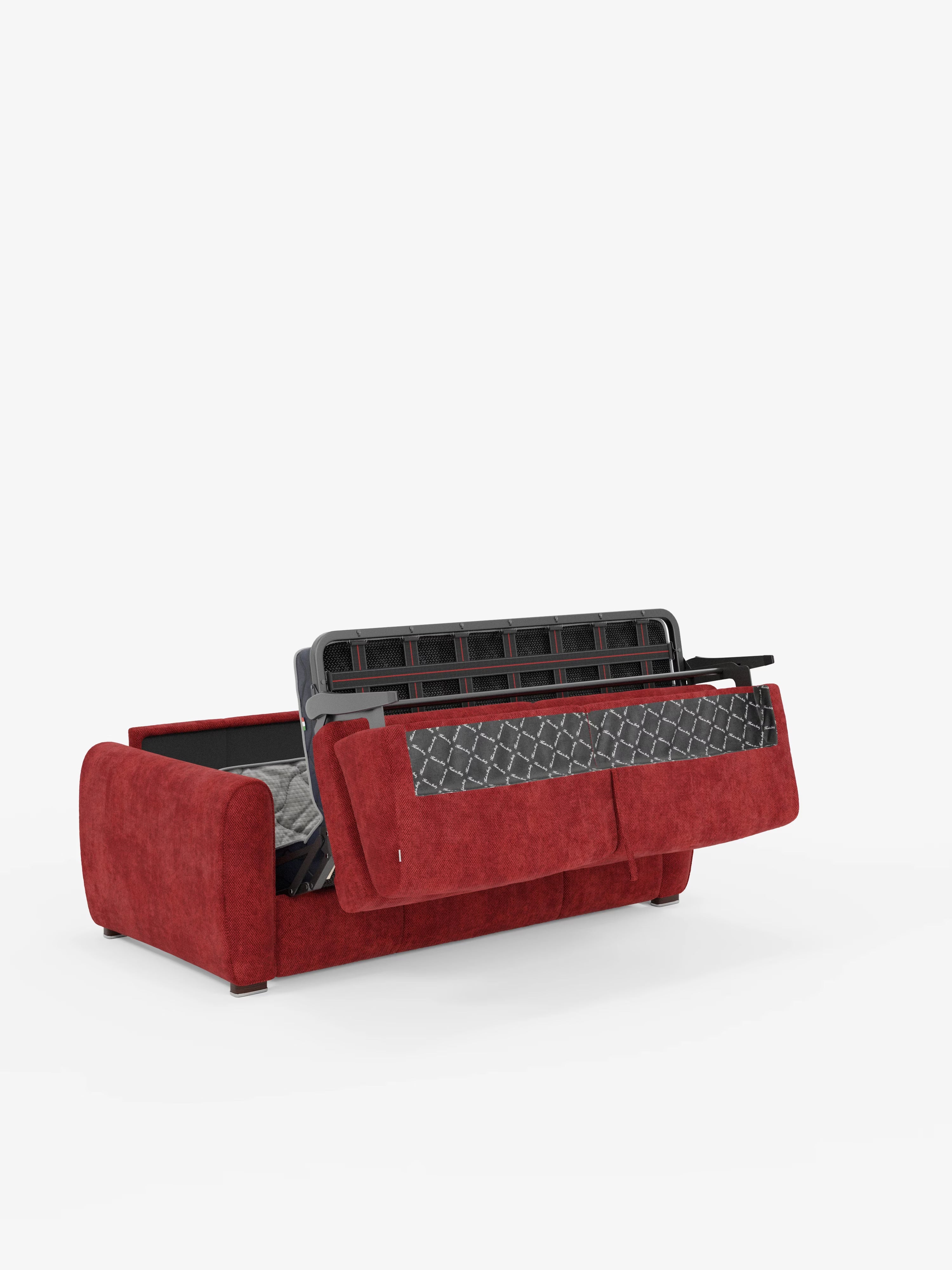 Kaleo Divano letto matrimoniale con materasso alto 17 cm - eleganza e comfort in tessuto Impermeabile