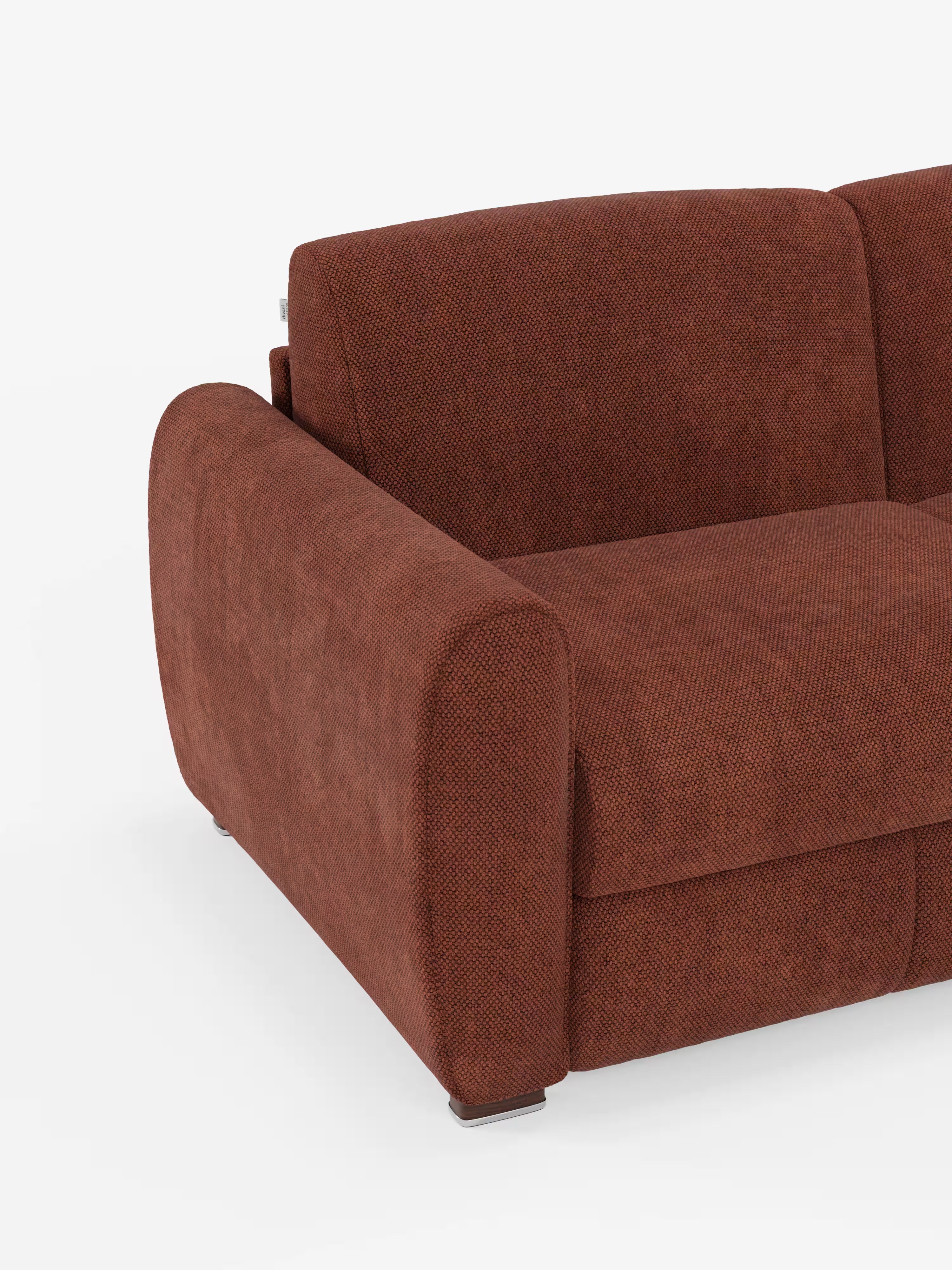 Kaleo Divano letto matrimoniale con materasso alto 17 cm - eleganza e comfort in tessuto Impermeabile